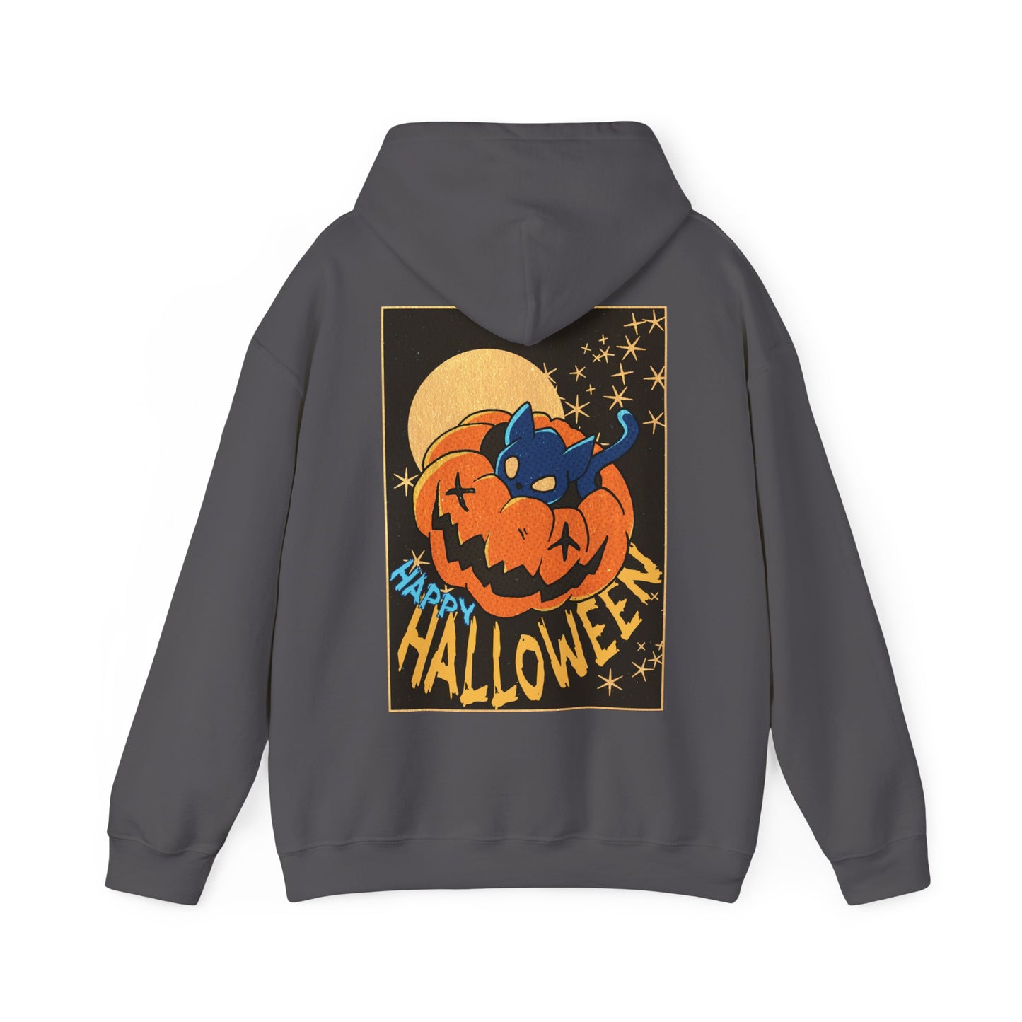 Sweat à capuche unisexe - Motif « Kitty Pumpkin » 