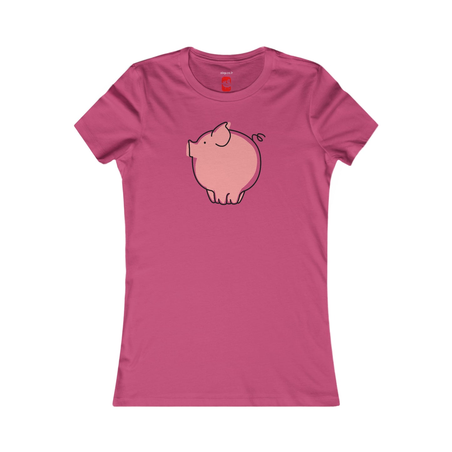 Pudgy Piggy Women's fitted Tee - ALIQUOS