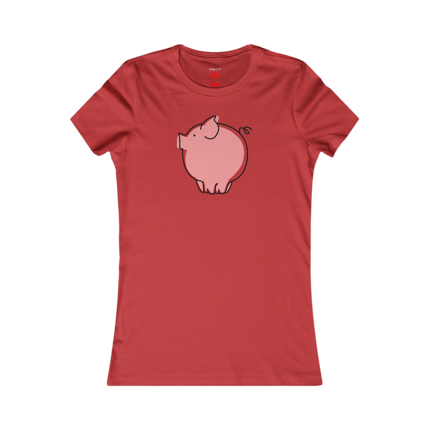 Pudgy Piggy Women's fitted Tee - ALIQUOS