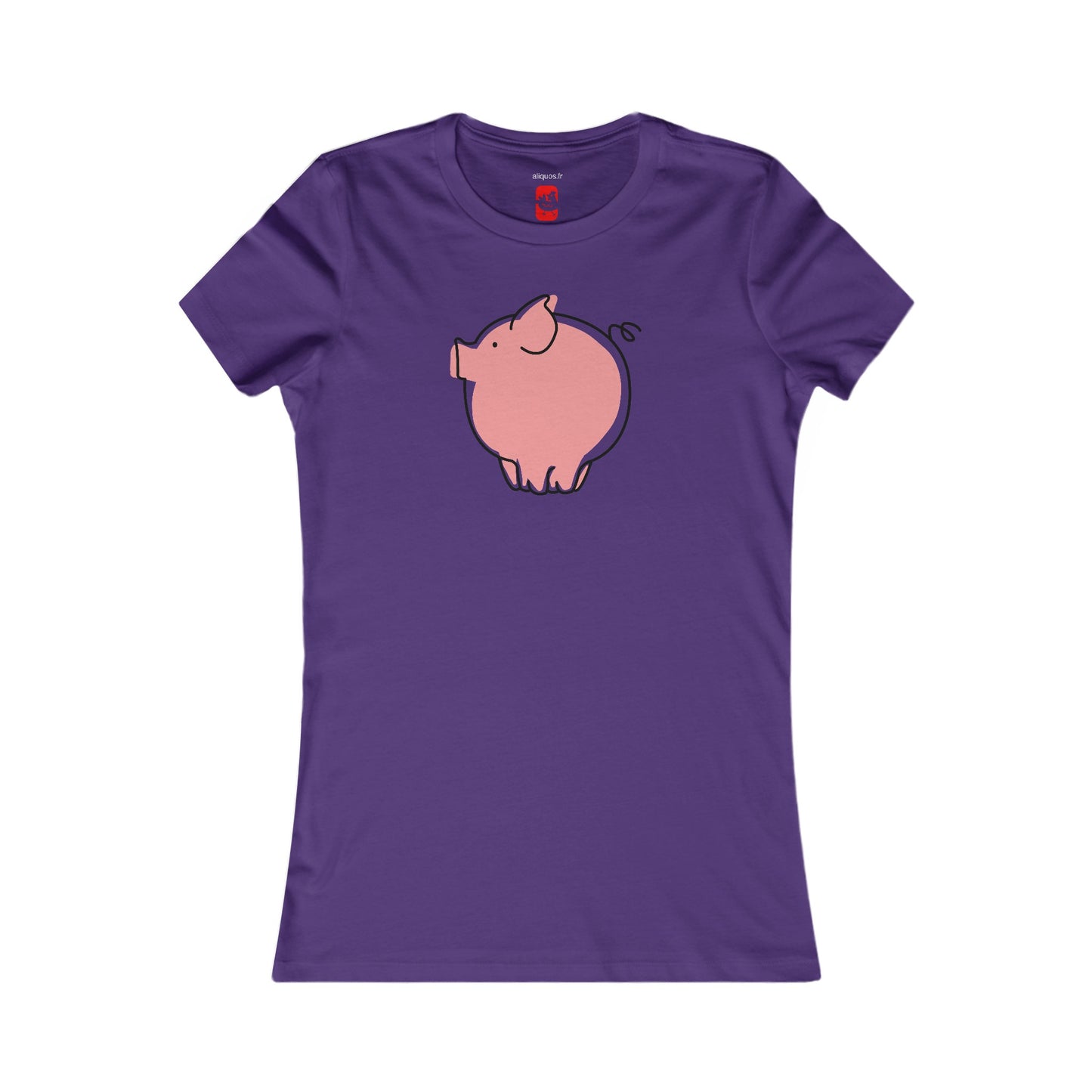 Pudgy Piggy Women's fitted Tee - ALIQUOS