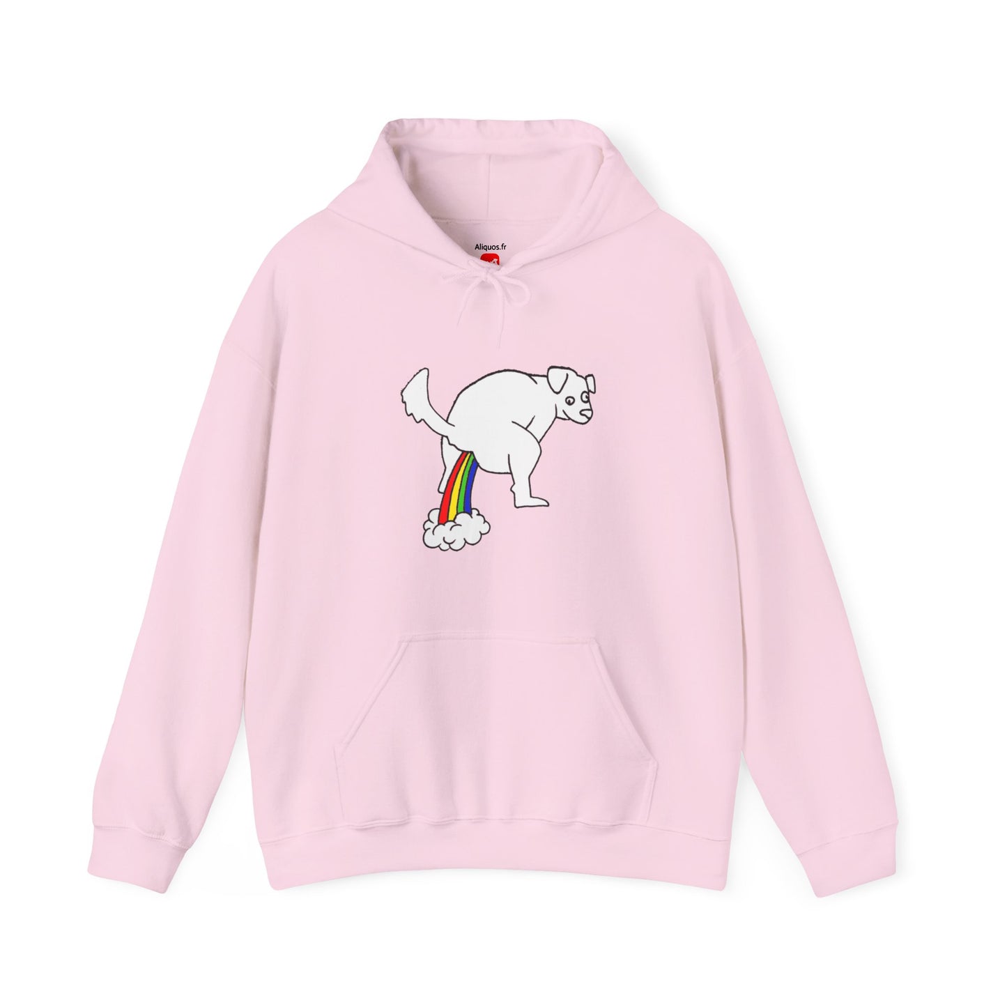 Unisex Hooded Sweatshirt -  Doggy Rainbow Factory - ALIQUOS