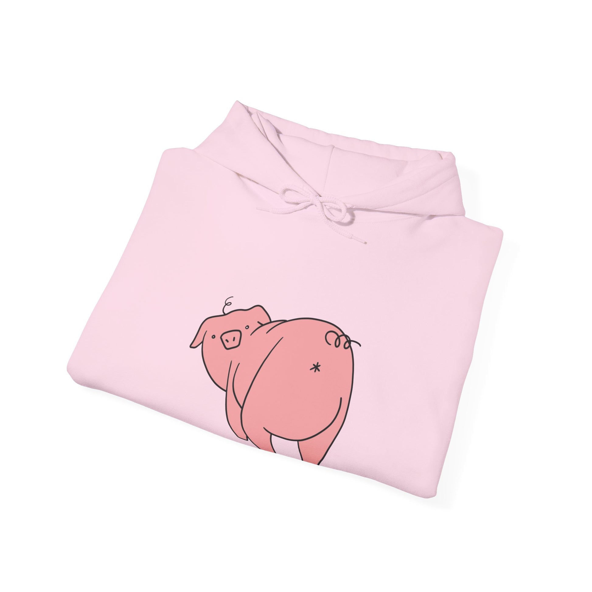 Piggy Rear Unisex Hooded Sweatshirt - ALIQUOS