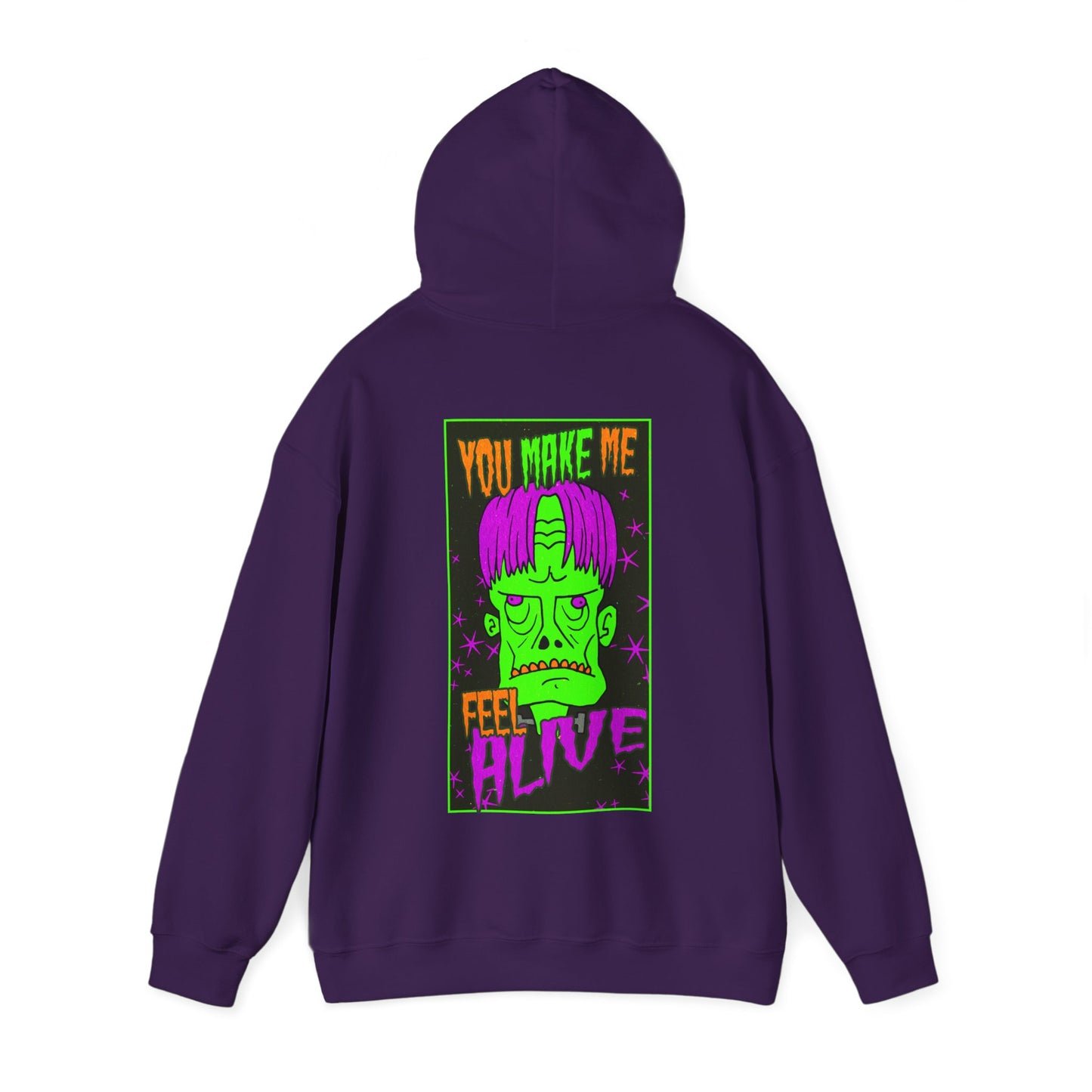 Unisex Hooded Sweatshirt - Frankenstein Monster Design - ALIQUOS