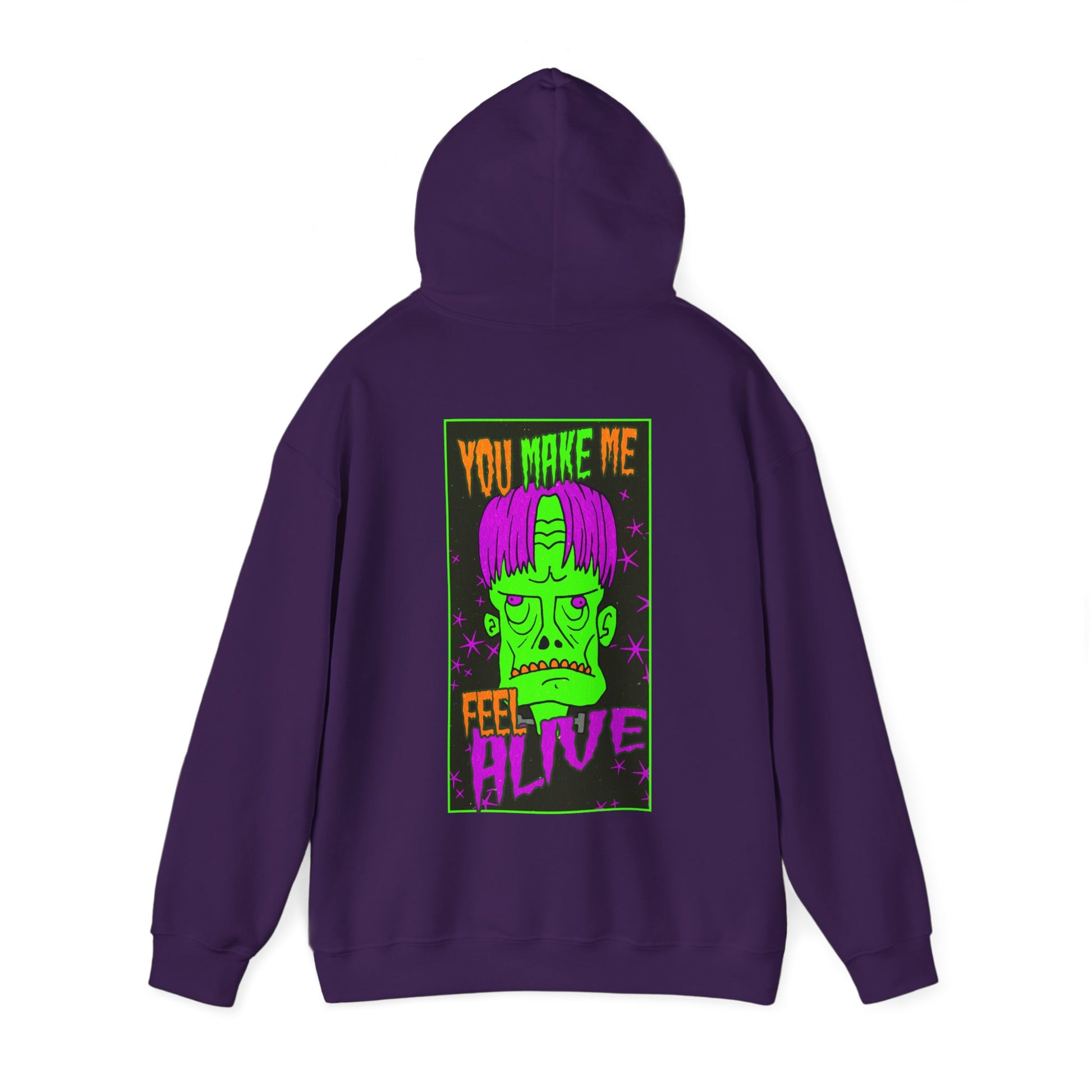 Unisex Hooded Sweatshirt - Frankenstein Monster Design - ALIQUOS
