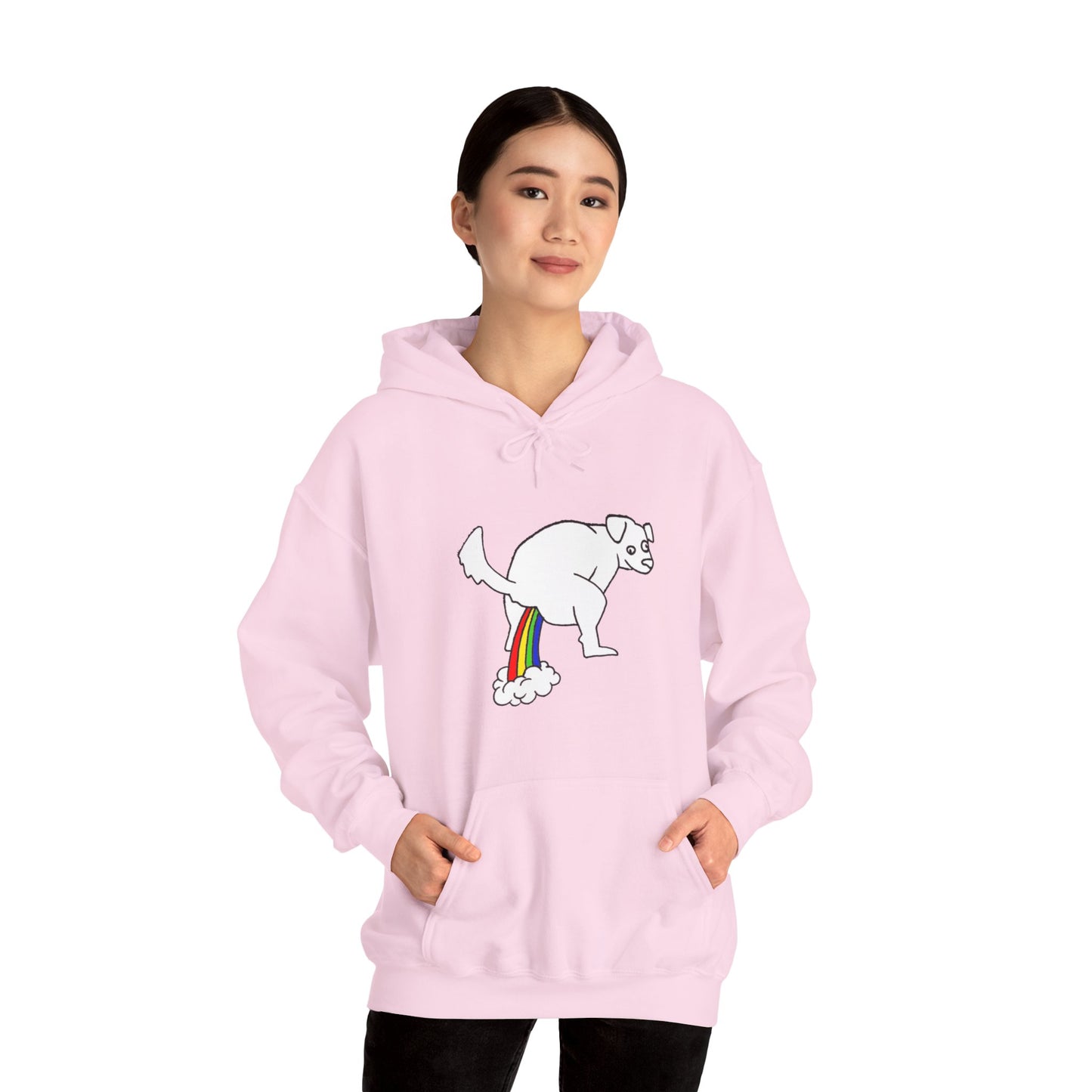 Unisex Hooded Sweatshirt -  Doggy Rainbow Factory - ALIQUOS