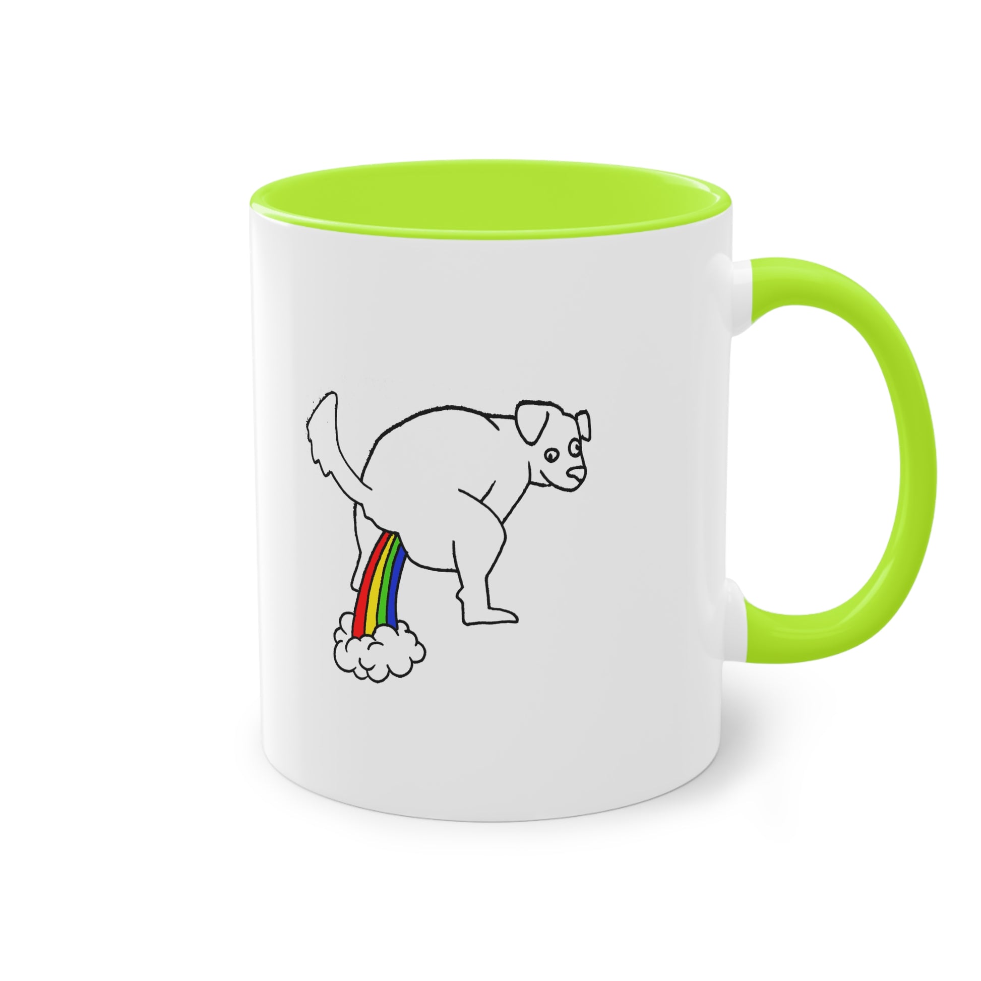 Two Tone Mug - Doggy Rainbow Factory - ALIQUOS
