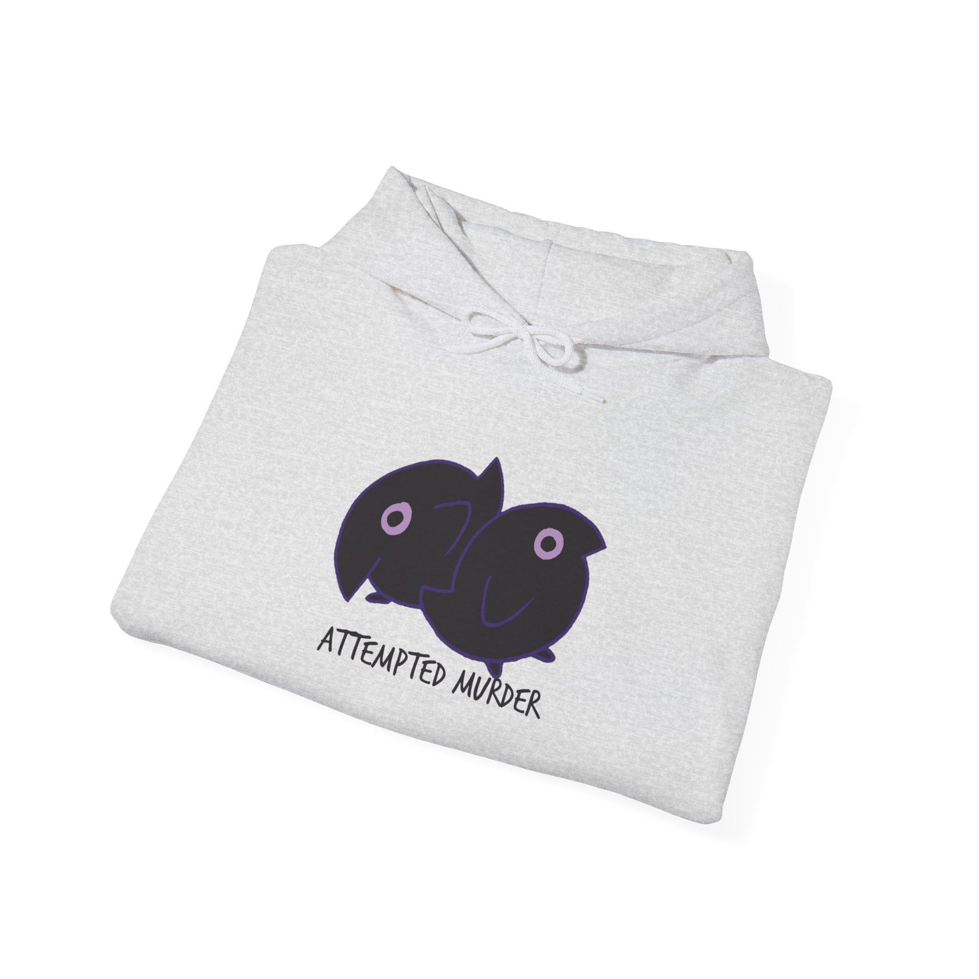 Unisex Hooded Sweatshirt -  Attempted Murder Design - ALIQUOS
