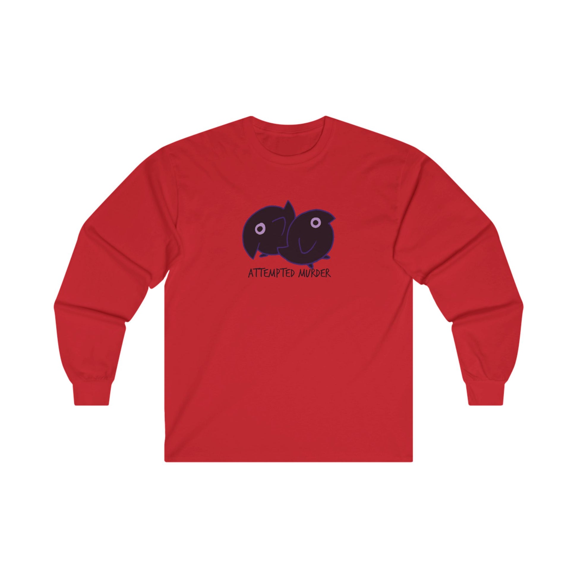 Long Sleeve Tee - Attempted Murder Design - ALIQUOS