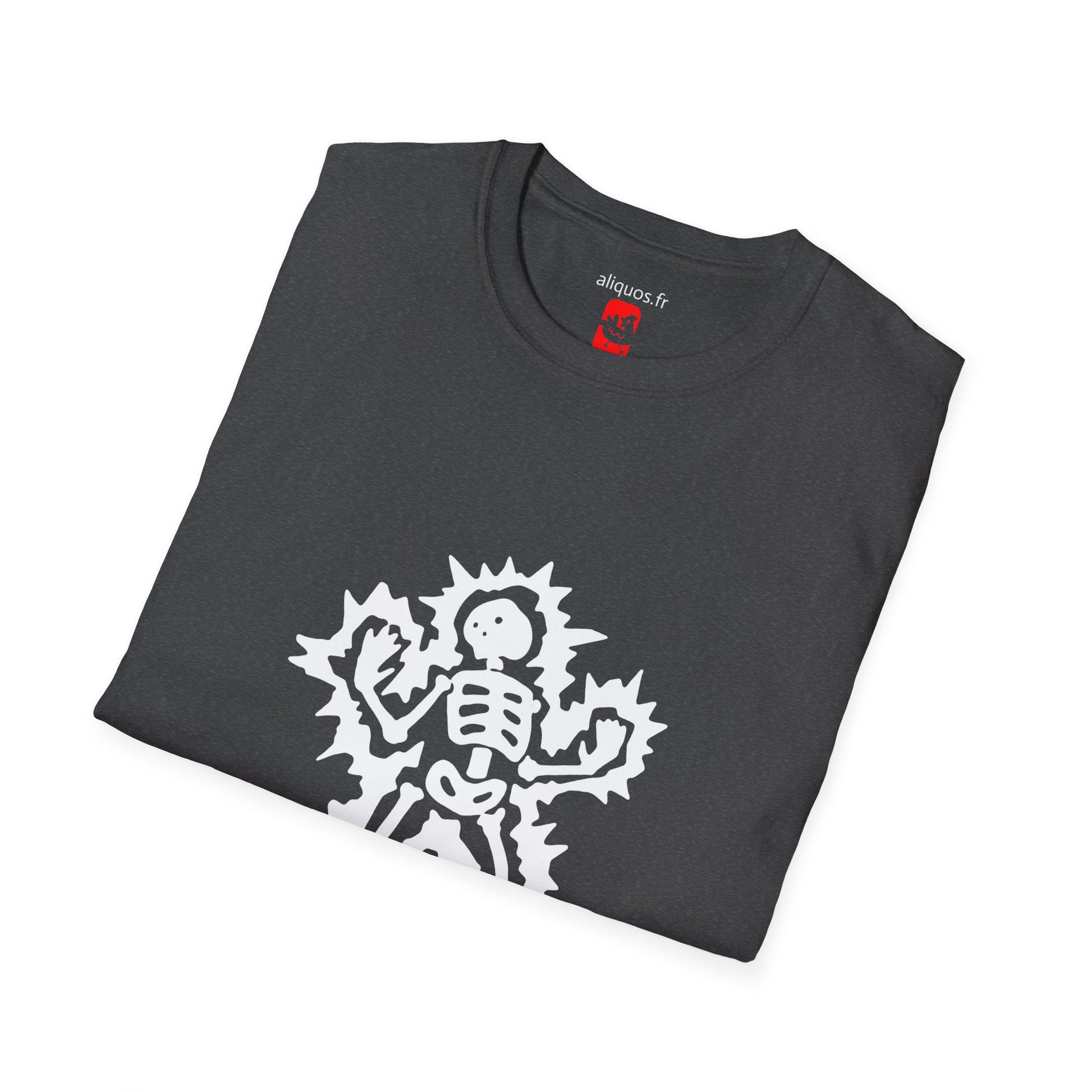 Unisex Tee - Halloween Skeleton 'Game Over' Design - ALIQUOS