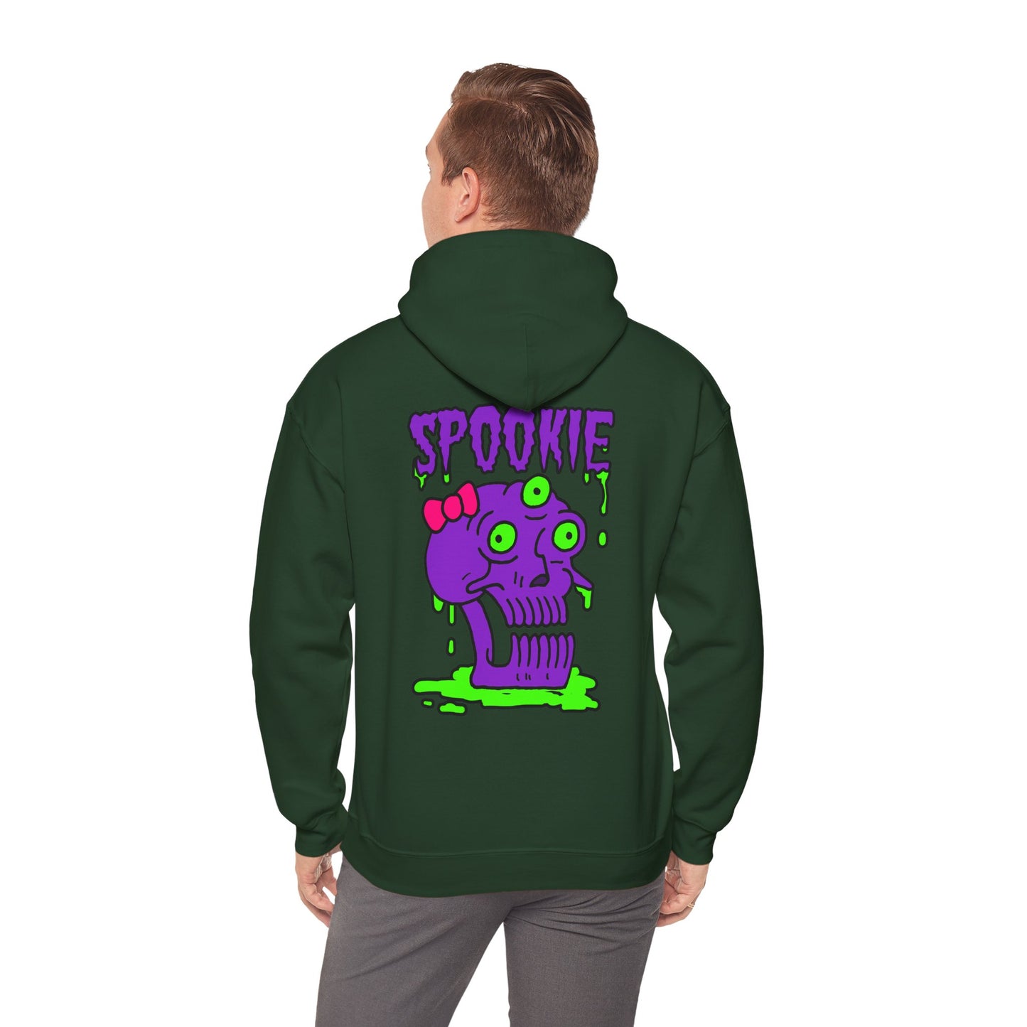 Unisex Hooded Sweatshirt -  Three-Eyed Skull 'Spookie' Design - ALIQUOS