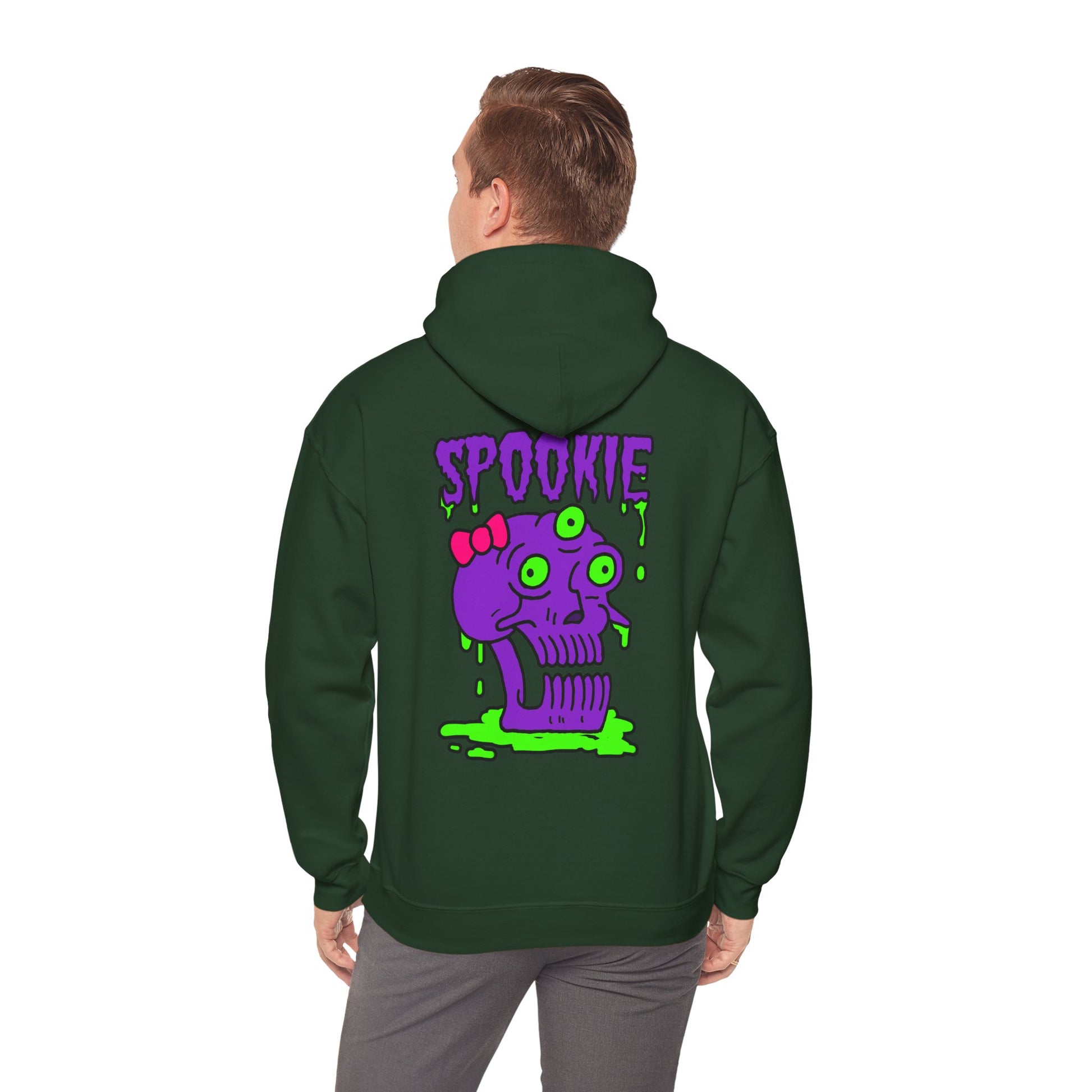 Unisex Hooded Sweatshirt -  Three-Eyed Skull 'Spookie' Design - ALIQUOS