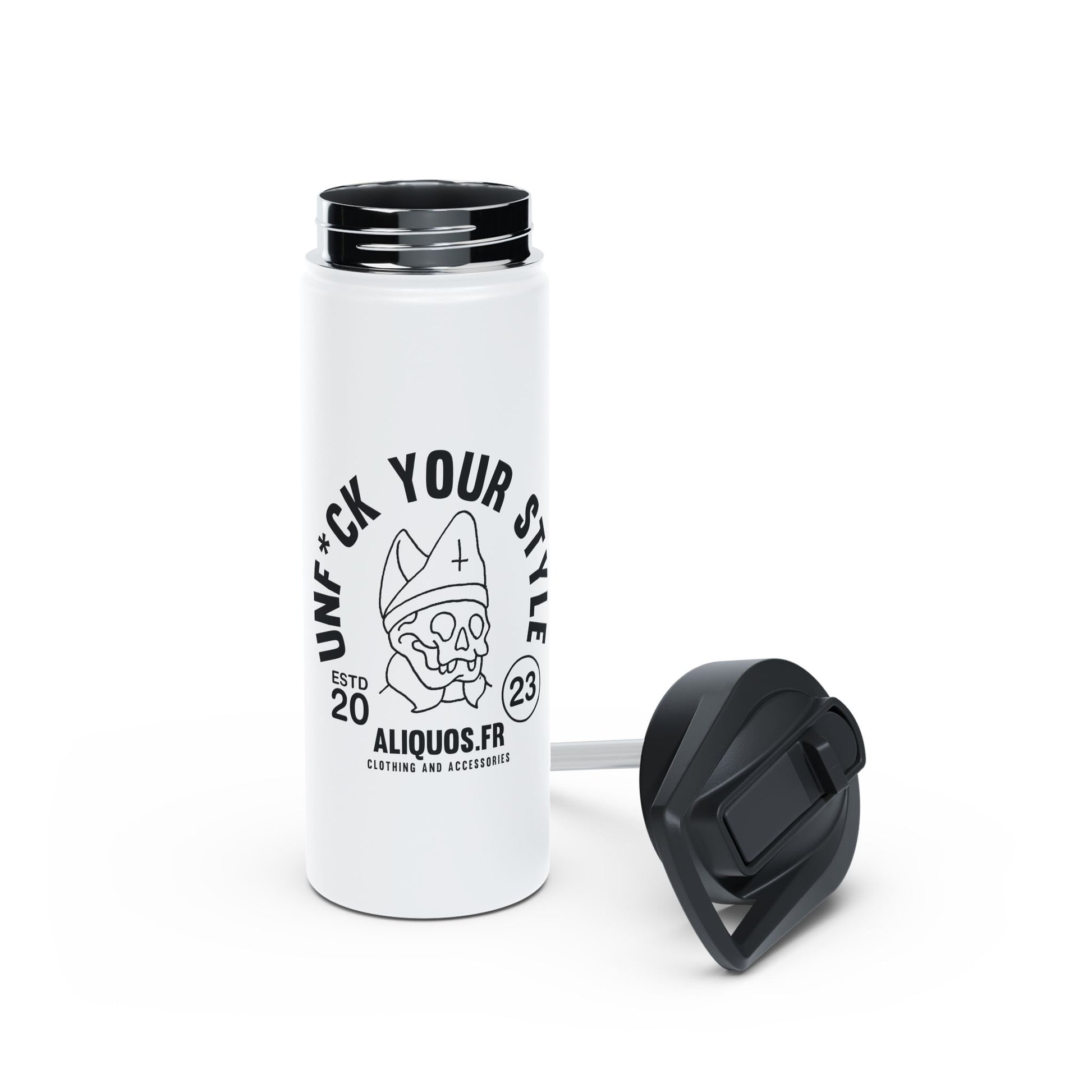 Evil Bishop Stainless Steel Water Bottle, Standard Lid - ALIQUOS