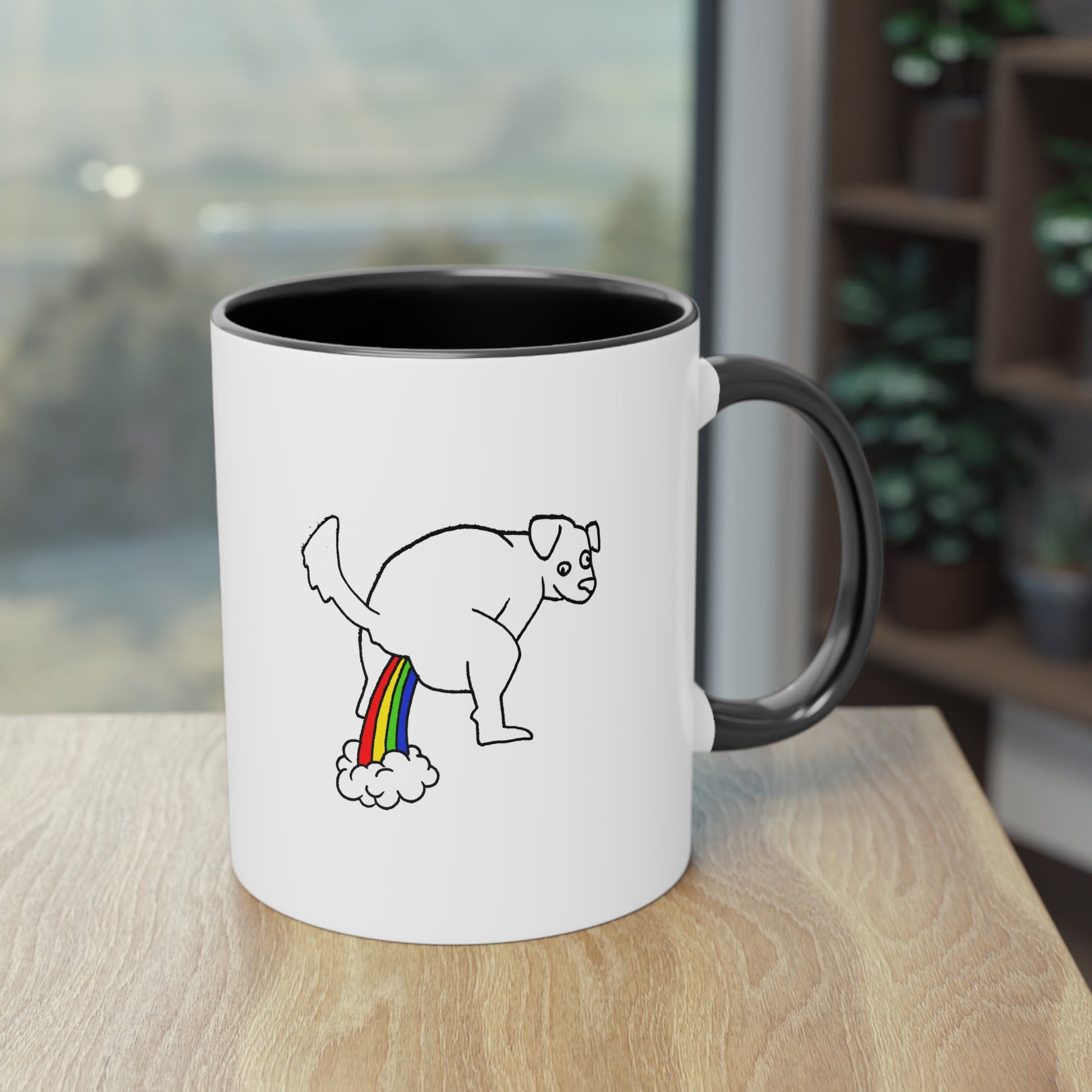 Two Tone Mug - Doggy Rainbow Factory - ALIQUOS