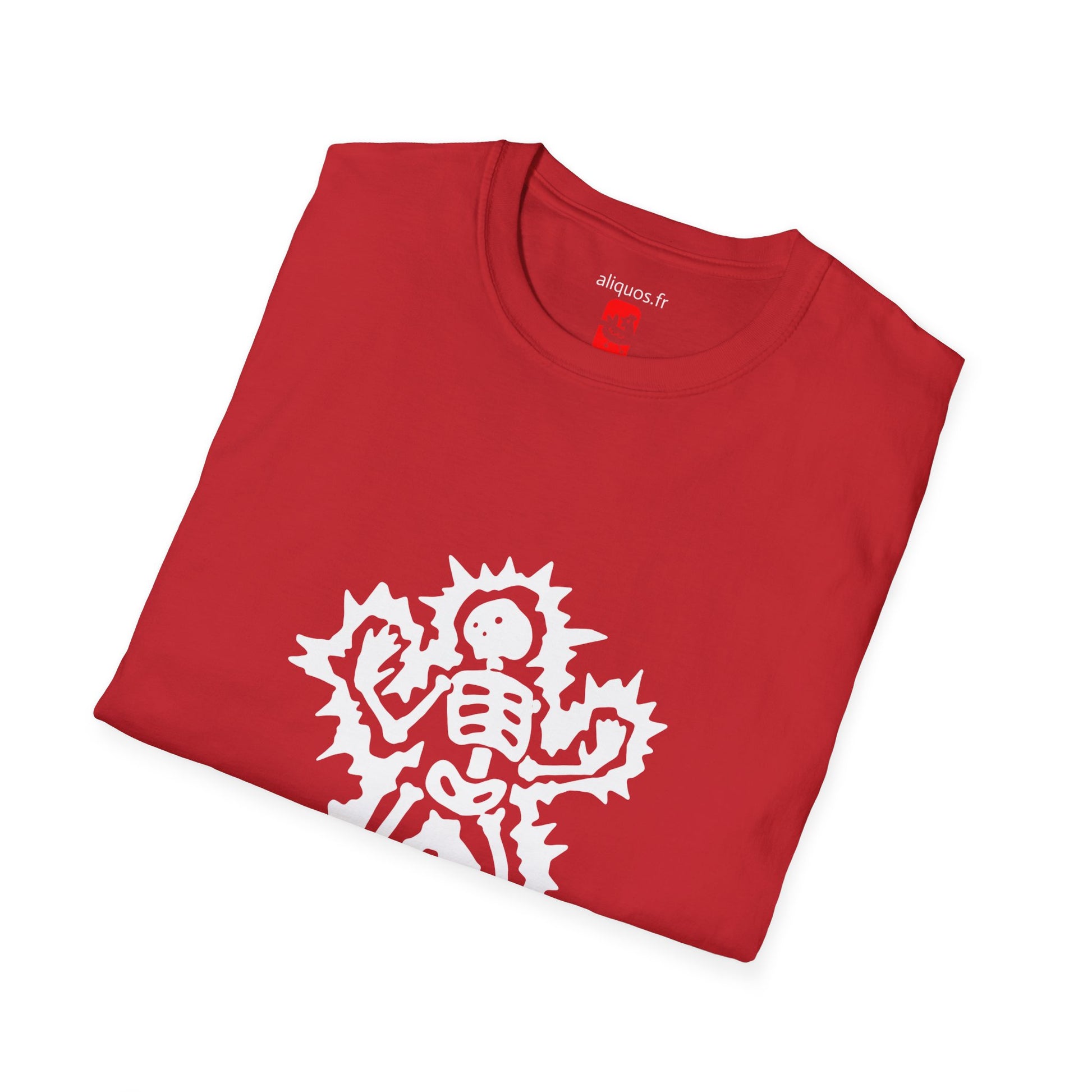 Unisex Tee - Halloween Skeleton 'Game Over' Design - ALIQUOS
