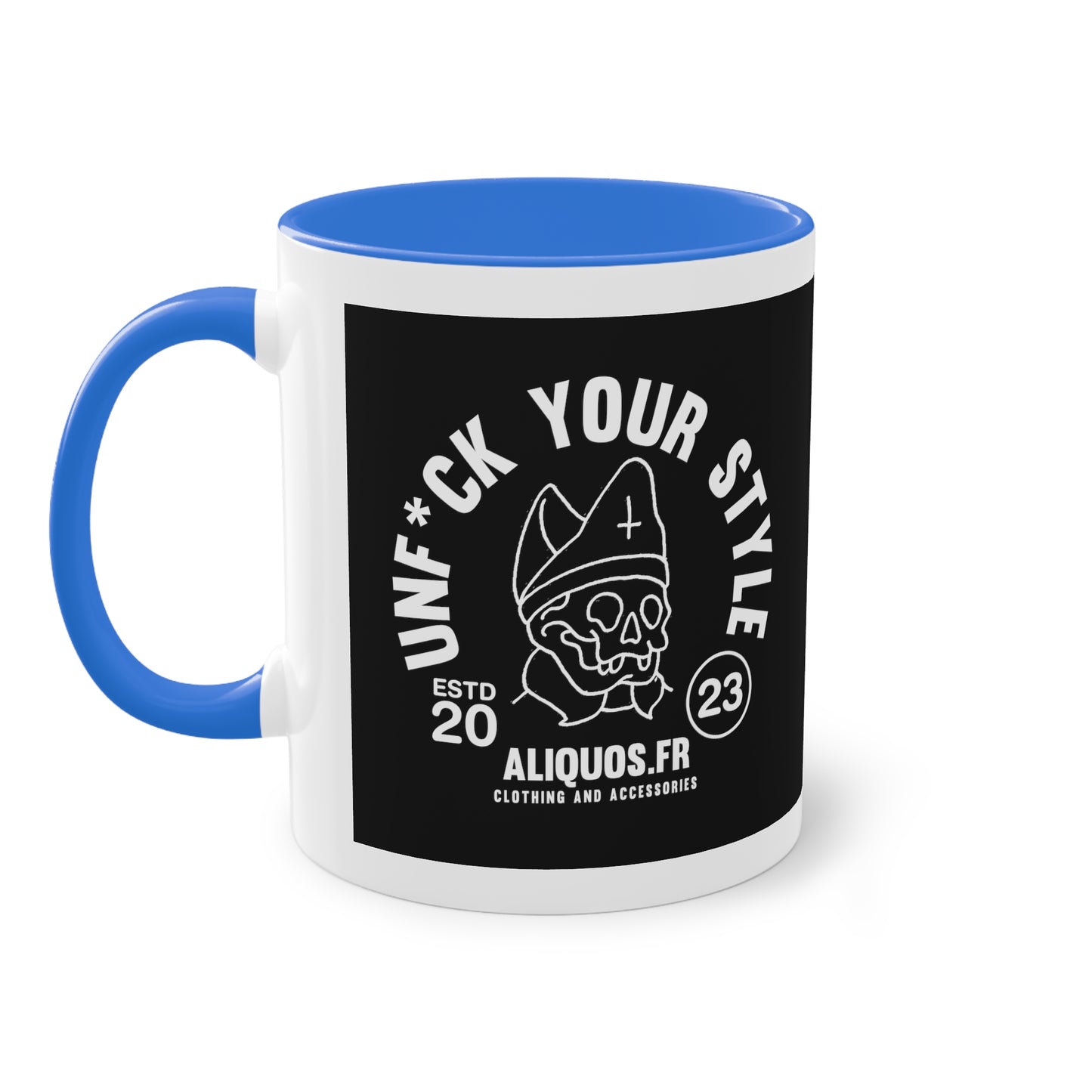 Evil Bishop Two-Tone Coffee Mug, 11oz - ALIQUOS