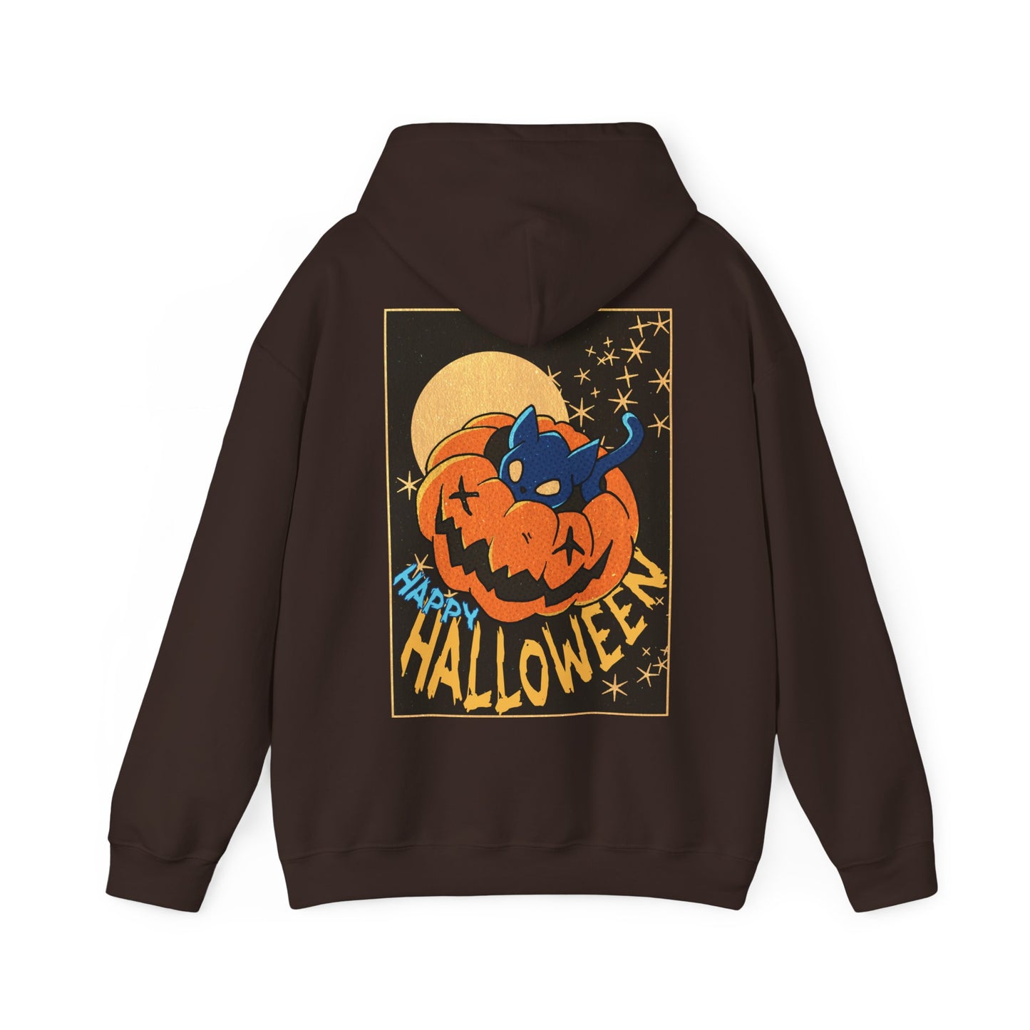 Sweat à capuche unisexe - Motif « Kitty Pumpkin » 