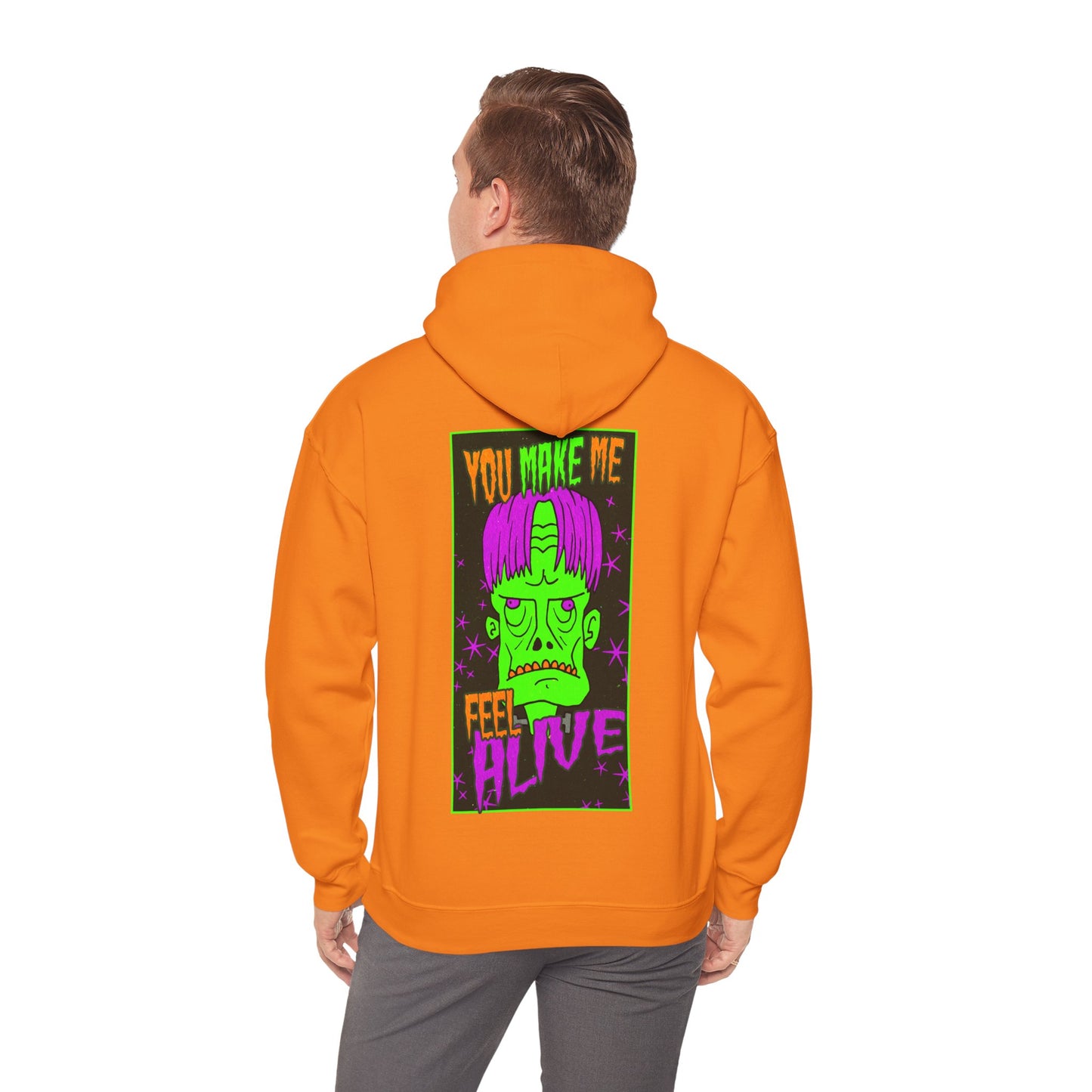 Unisex Hooded Sweatshirt - Frankenstein Monster Design - ALIQUOS