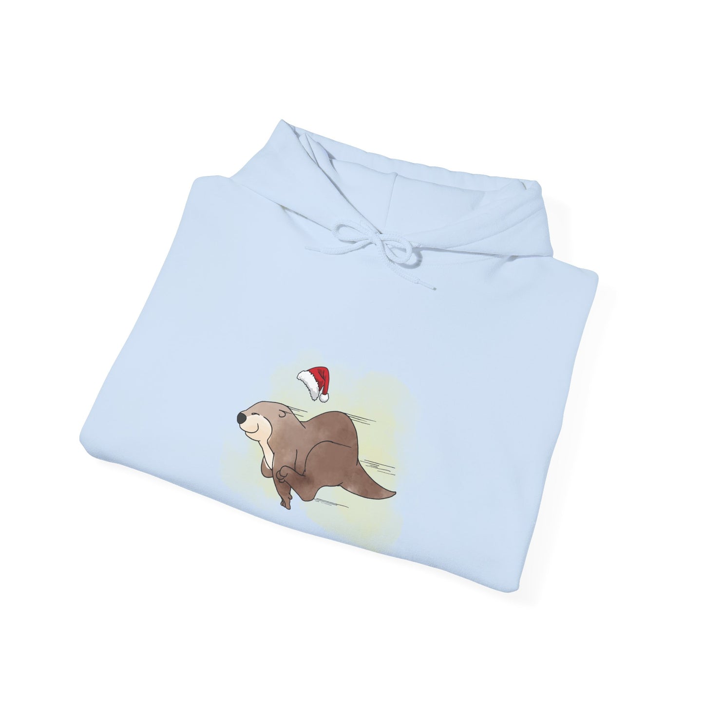 Sweat à capuche unisexe - Loutre de Noël 17 
