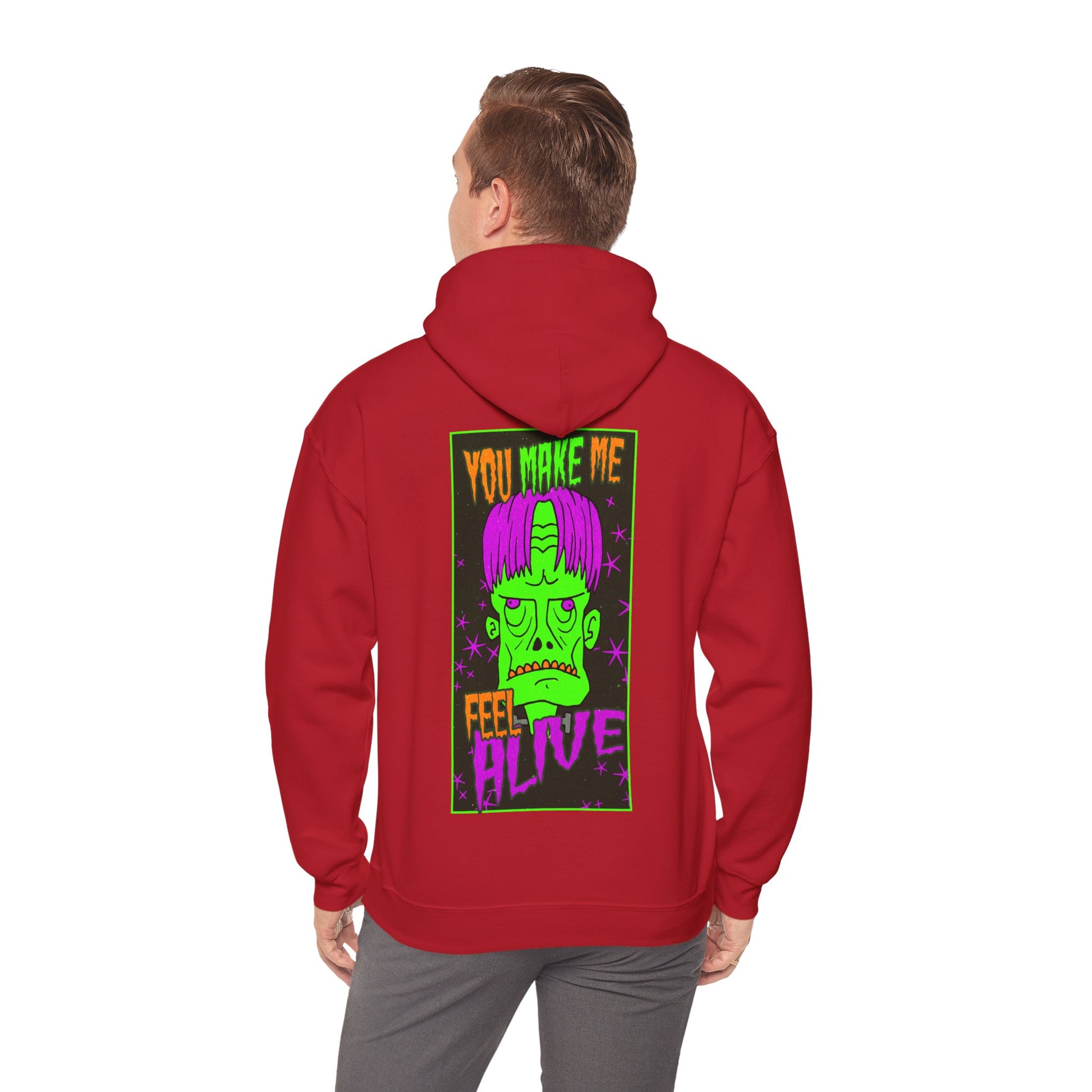Unisex Hooded Sweatshirt - Frankenstein Monster Design - ALIQUOS