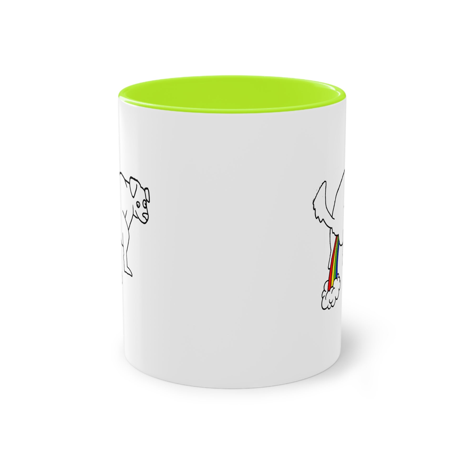 Two Tone Mug - Doggy Rainbow Factory - ALIQUOS