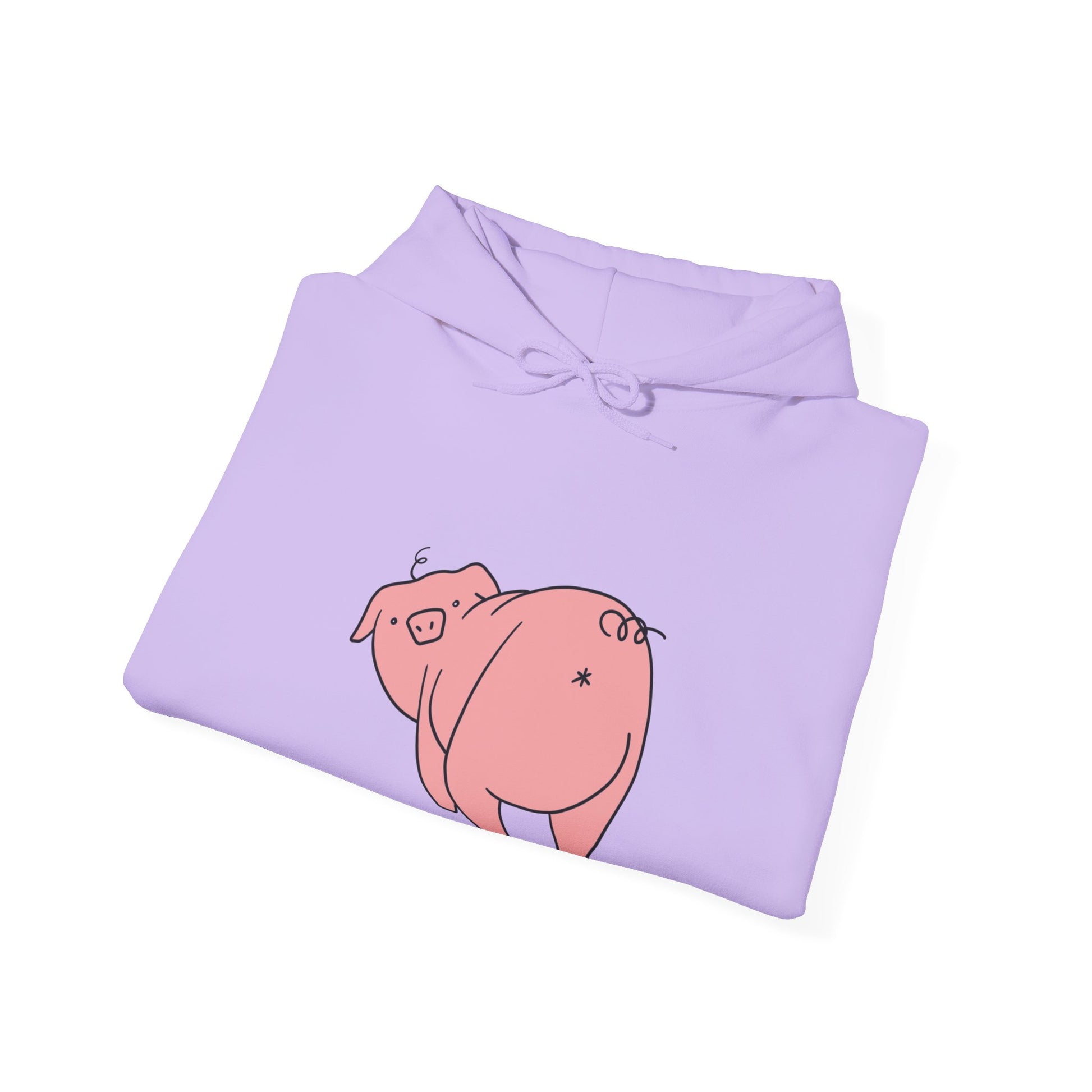 Piggy Rear Unisex Hooded Sweatshirt - ALIQUOS