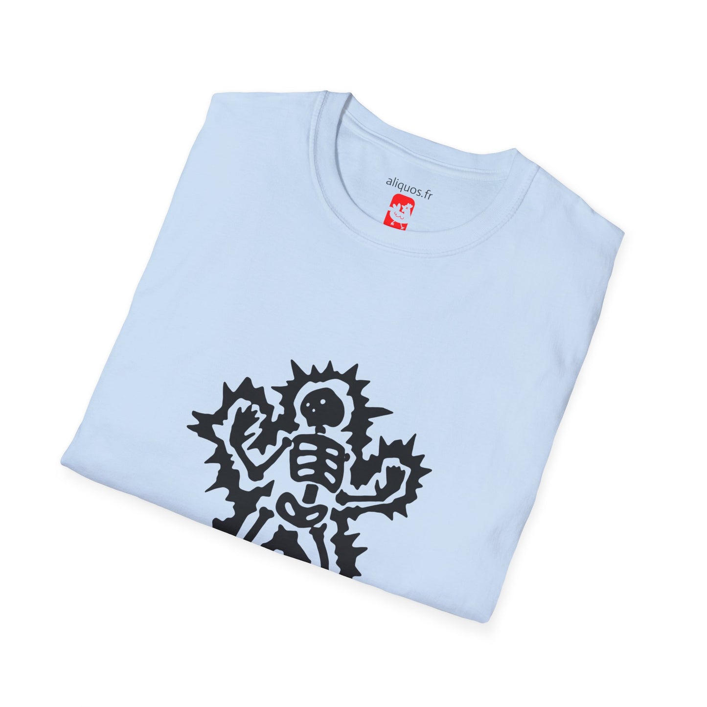 Unisex Tee - Halloween Skeleton 'Game Over' Design - ALIQUOS