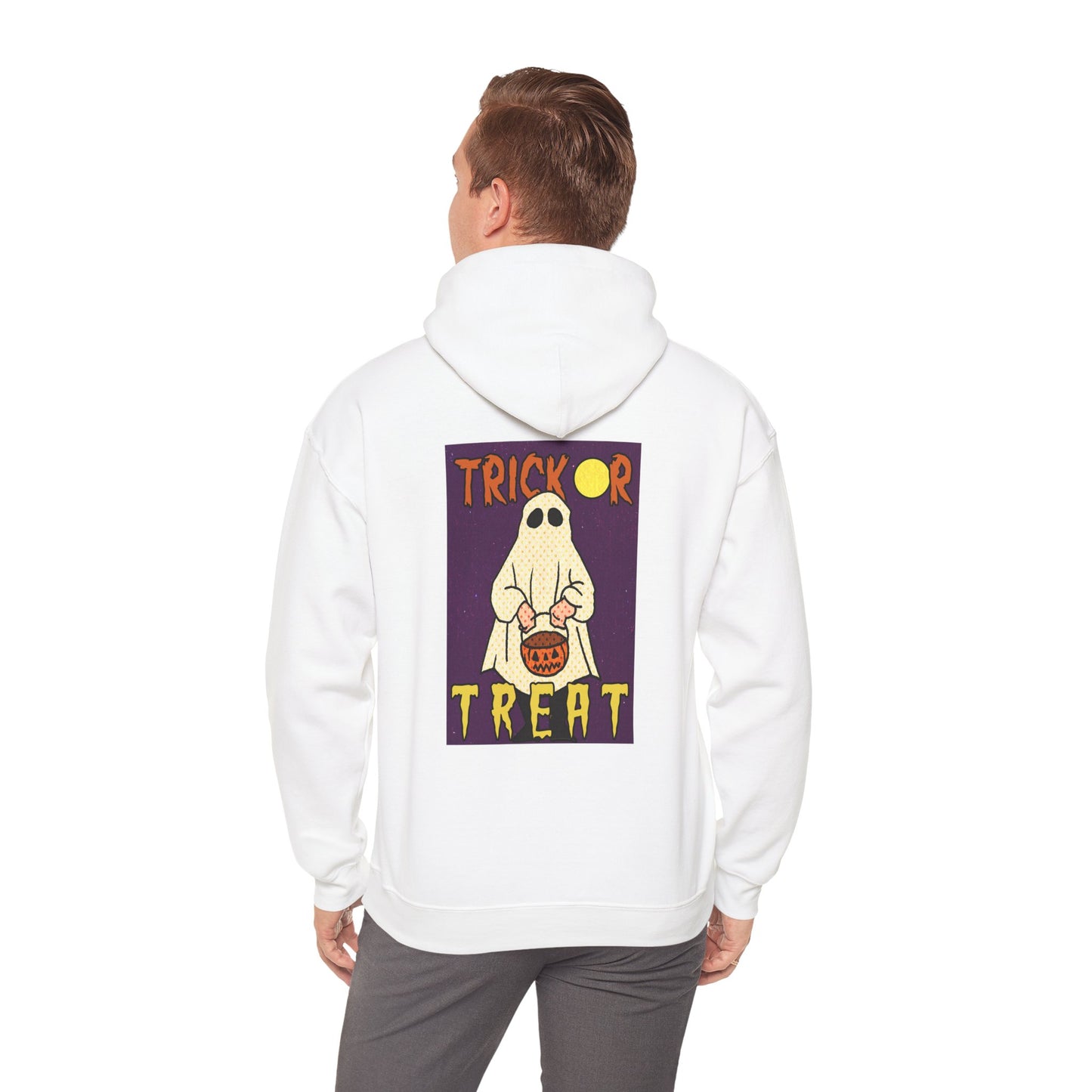 Sweat à capuche unisexe - Motif « Trick or Treat Ghost » 