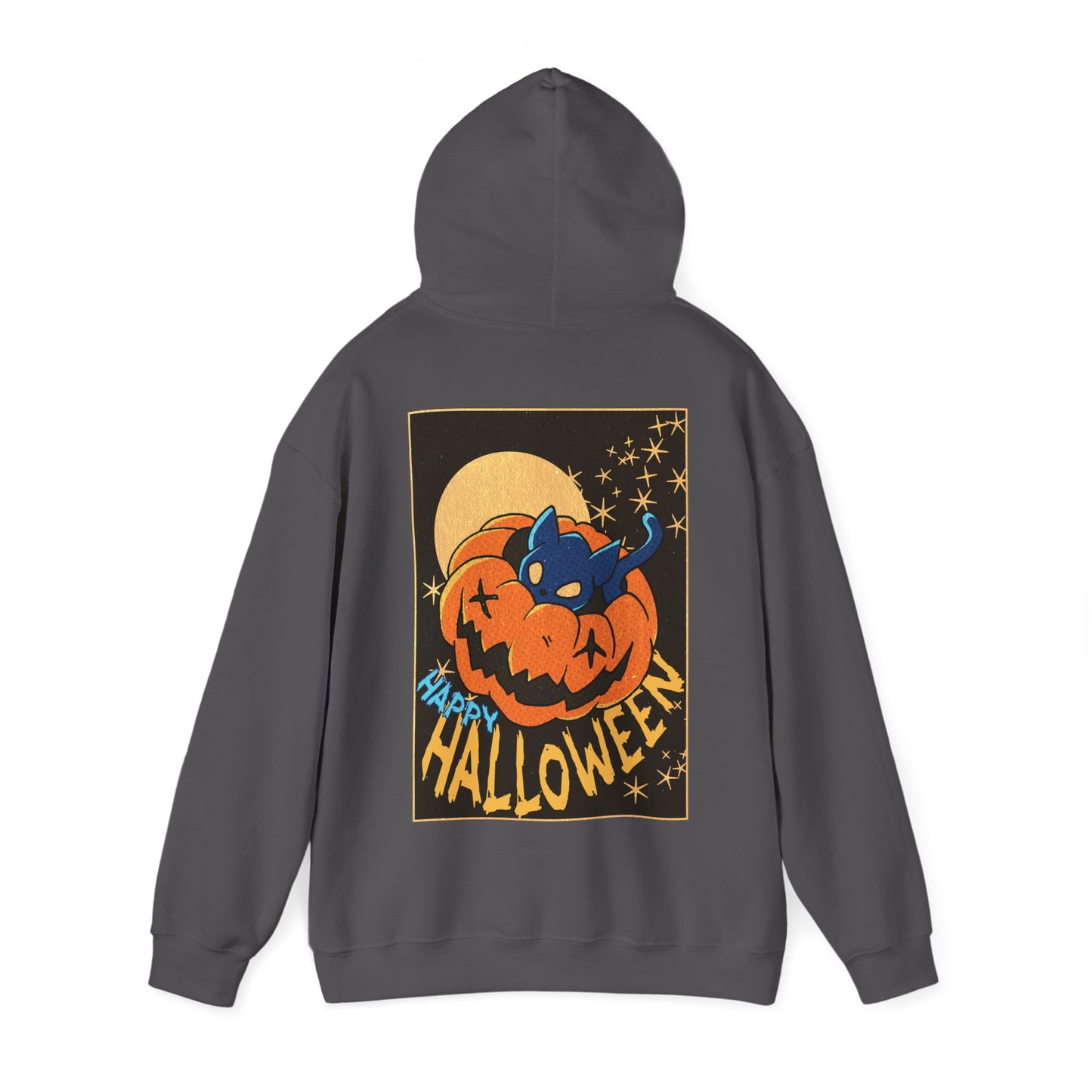 Sweat à capuche unisexe - Motif « Kitty Pumpkin » 