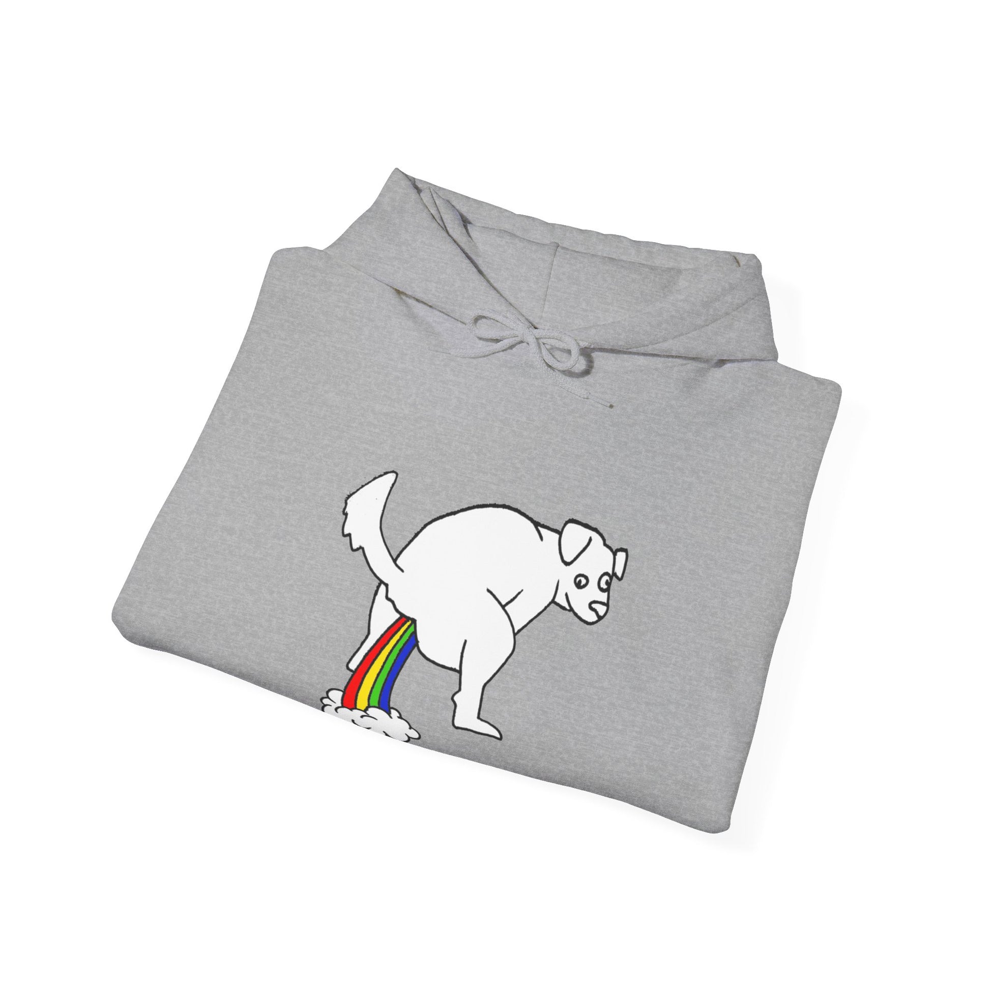 Unisex Hooded Sweatshirt -  Doggy Rainbow Factory - ALIQUOS