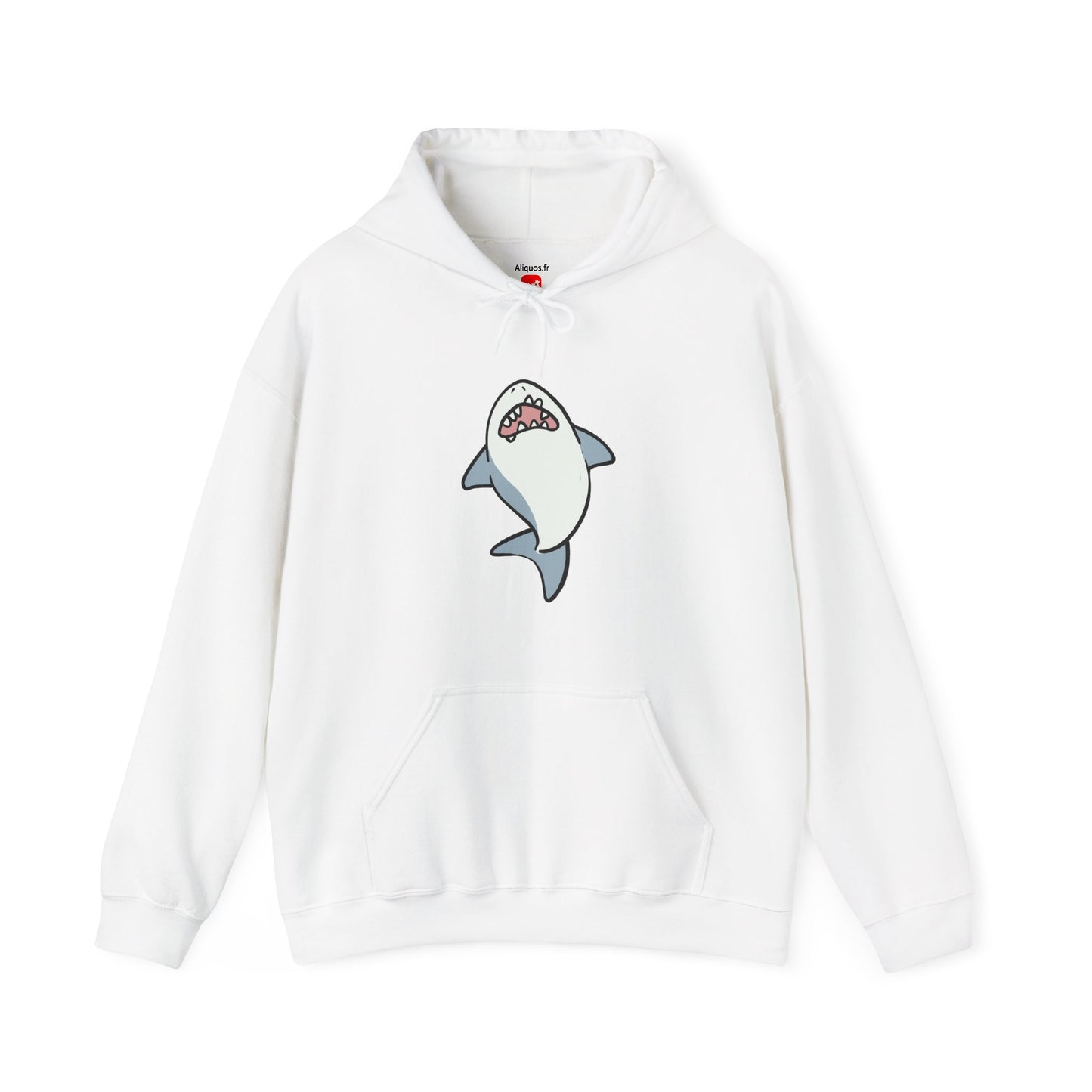 Sweat à capuche unisexe - Requin hurlant - Aliquos 