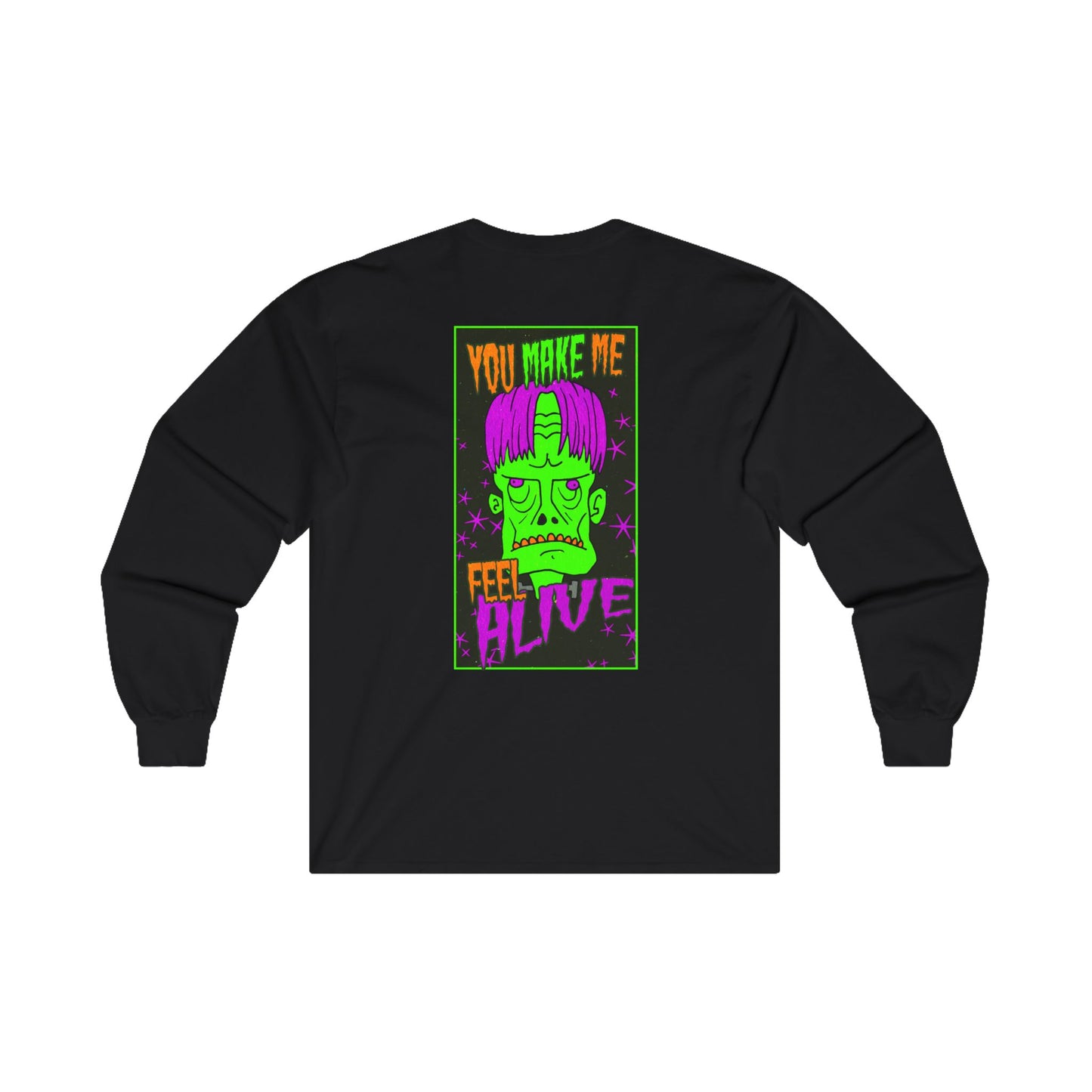 Long Sleeve Tee - Frankenstein Monster Design - ALIQUOS