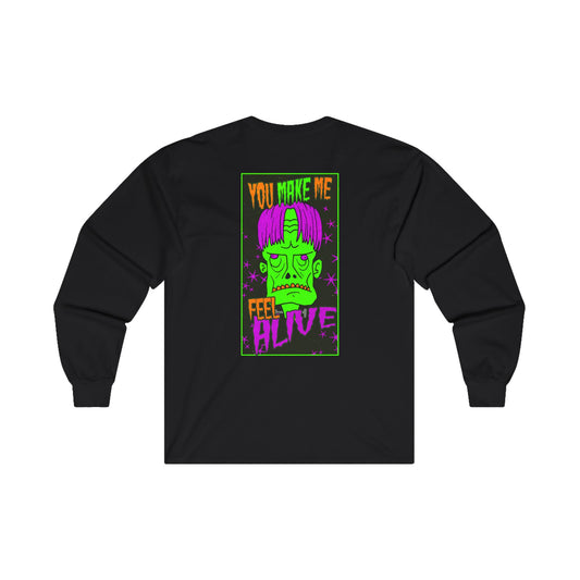 Long Sleeve Tee - Frankenstein Monster Design - ALIQUOS