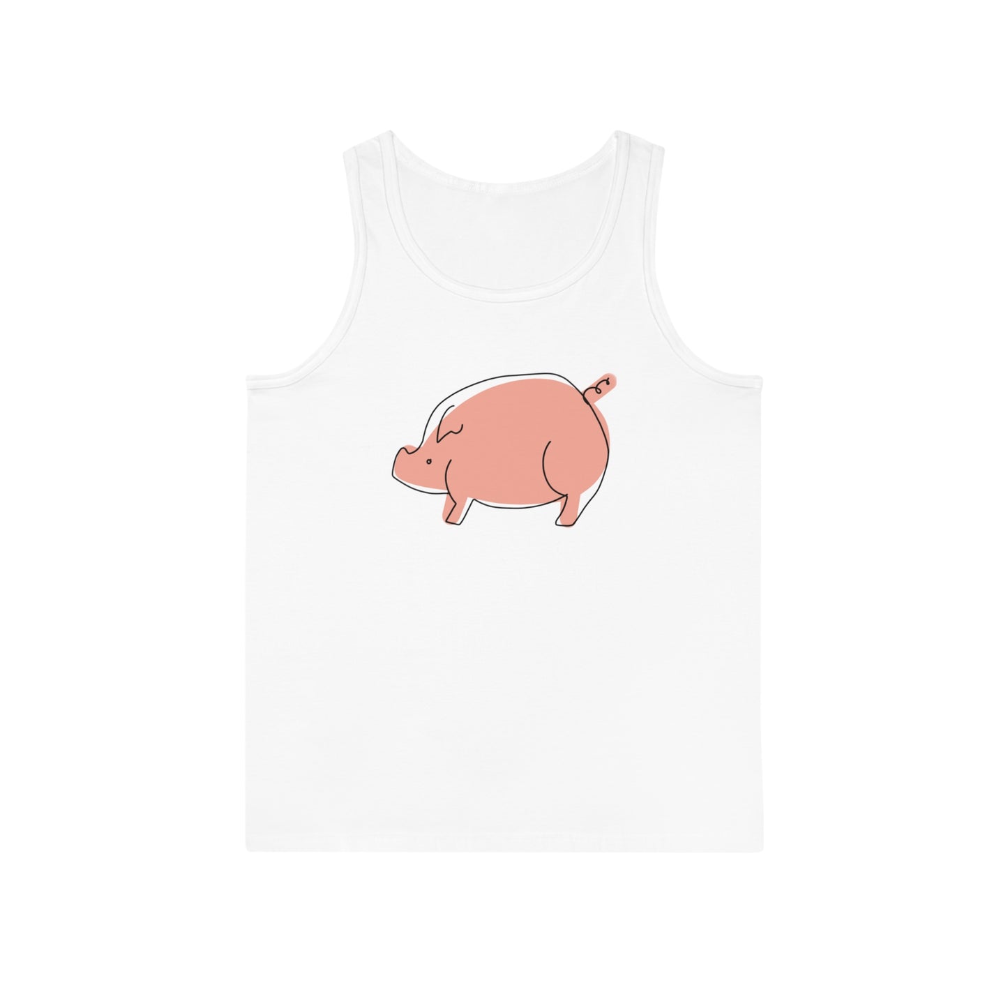 Chubby Piggy Unisex Softstyle Tank Top - ALIQUOS
