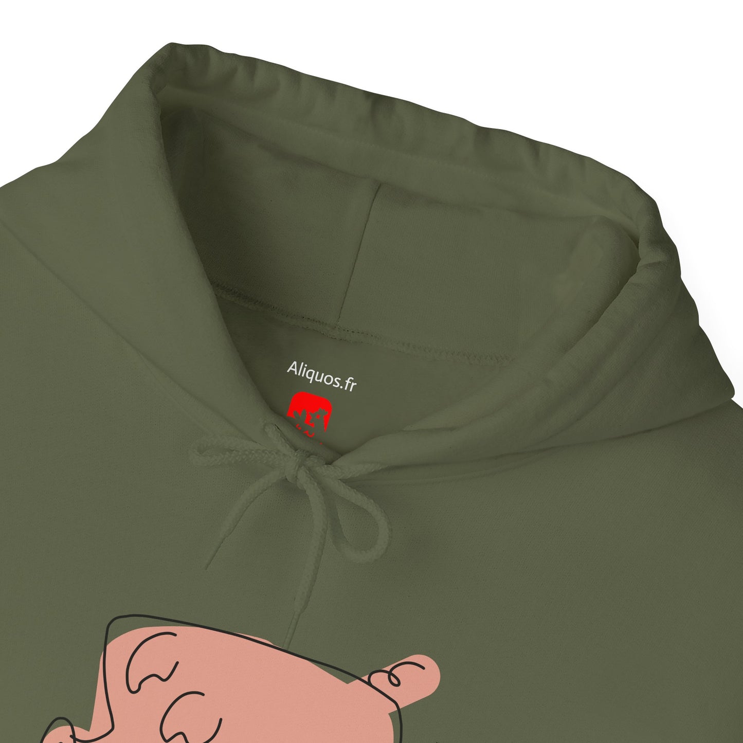 Blocky Piggy Unisex Hooded Sweatshirt - ALIQUOS
