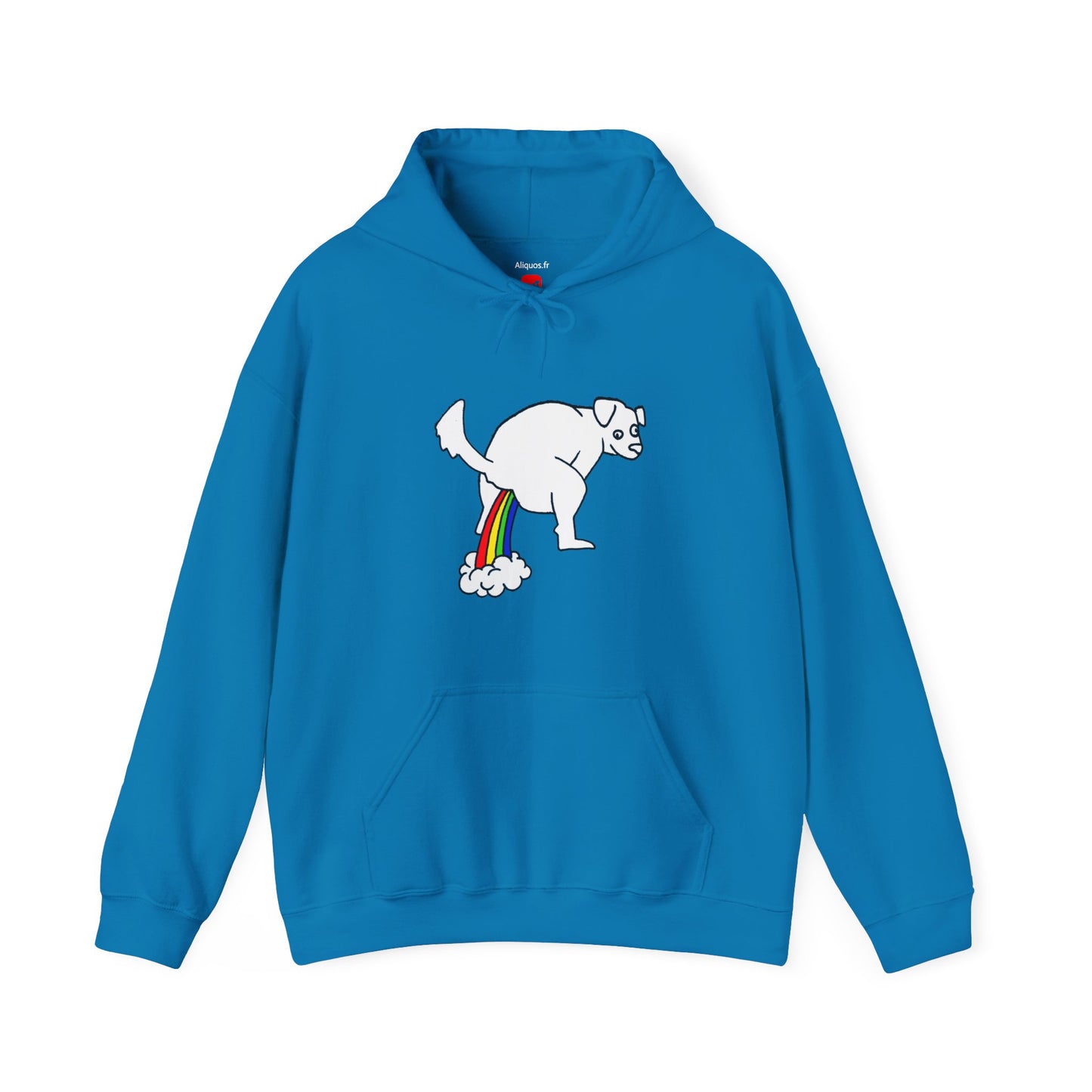 Unisex Hooded Sweatshirt -  Doggy Rainbow Factory - ALIQUOS