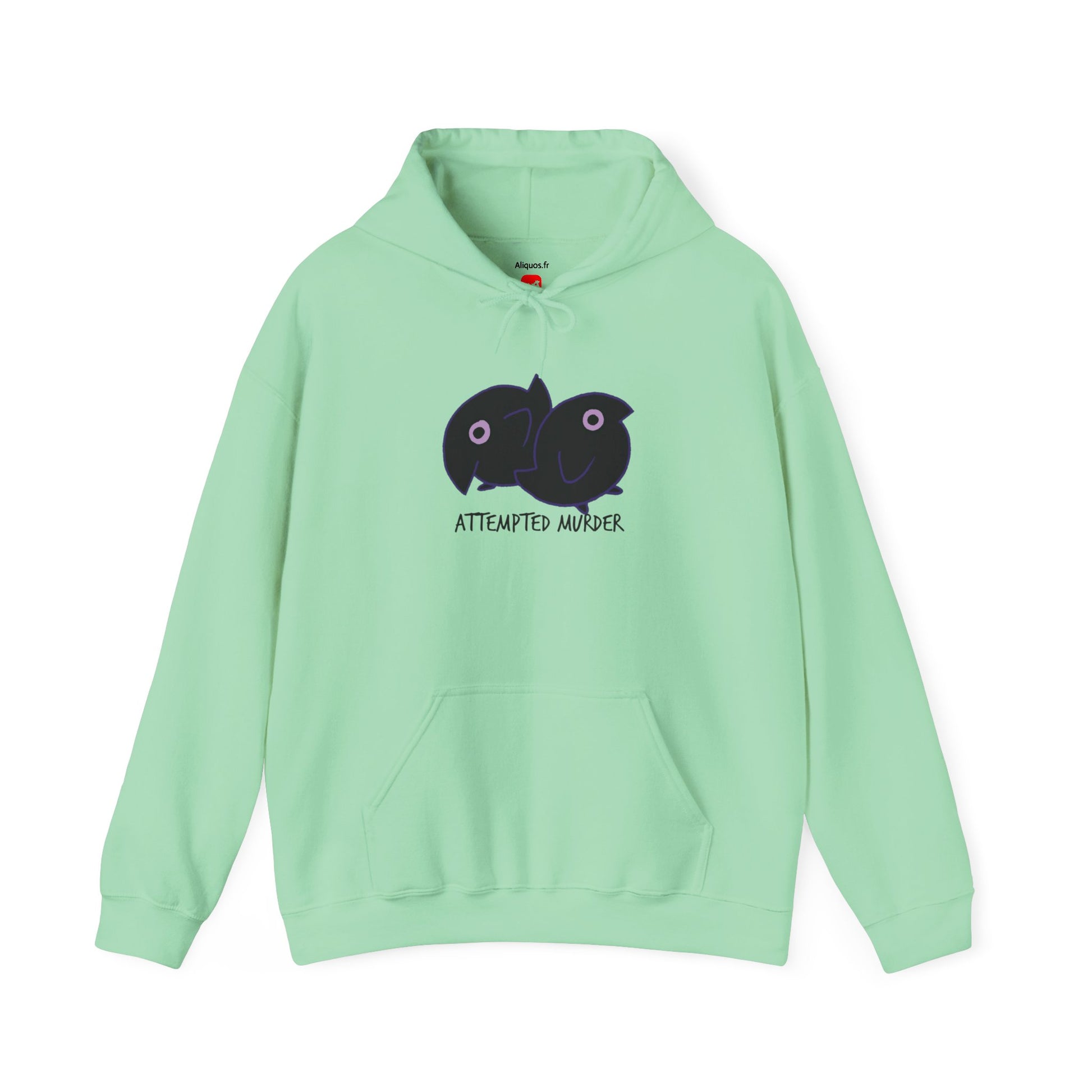 Unisex Hooded Sweatshirt -  Attempted Murder Design - ALIQUOS