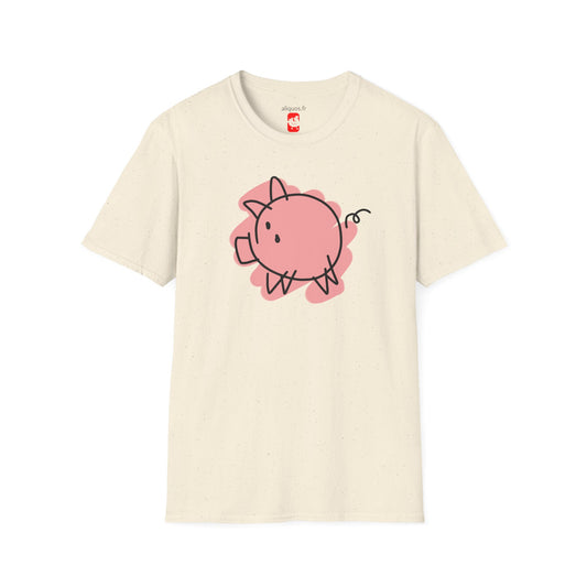 Unisex T-Shirt - Circle Piggy -  Aliquos
