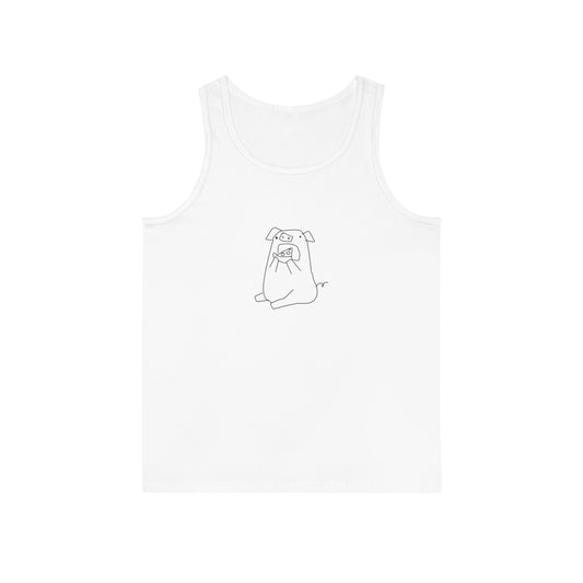 Pizza Piggy Unisex Softstyle Tank Top - ALIQUOS