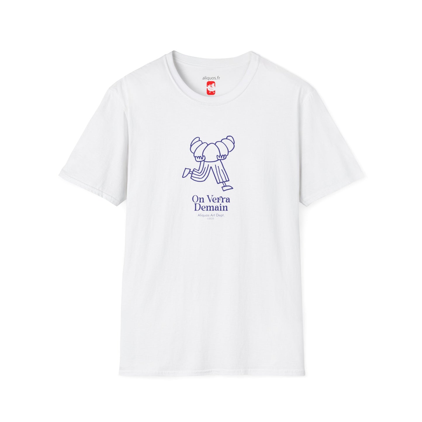 Unisex T-Shirt – Croissant To Go – On Verra Demain – Aliquos