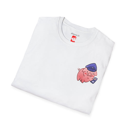 Unisex T-Shirt - Officer Piggy -  Aliquos