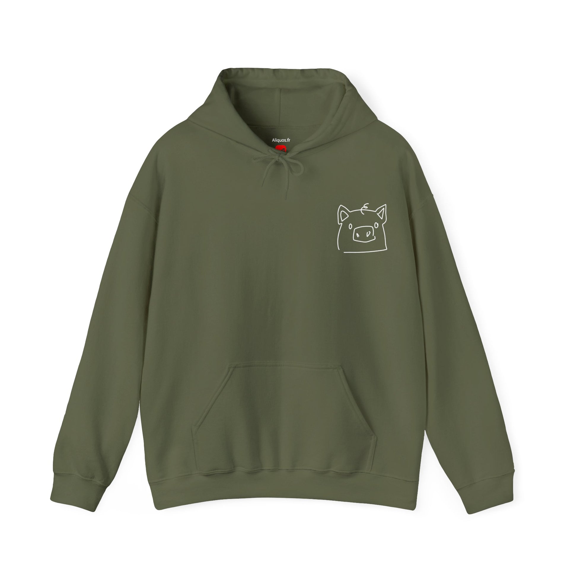 Piggy Face Unisex Hooded Sweatshirt - ALIQUOS