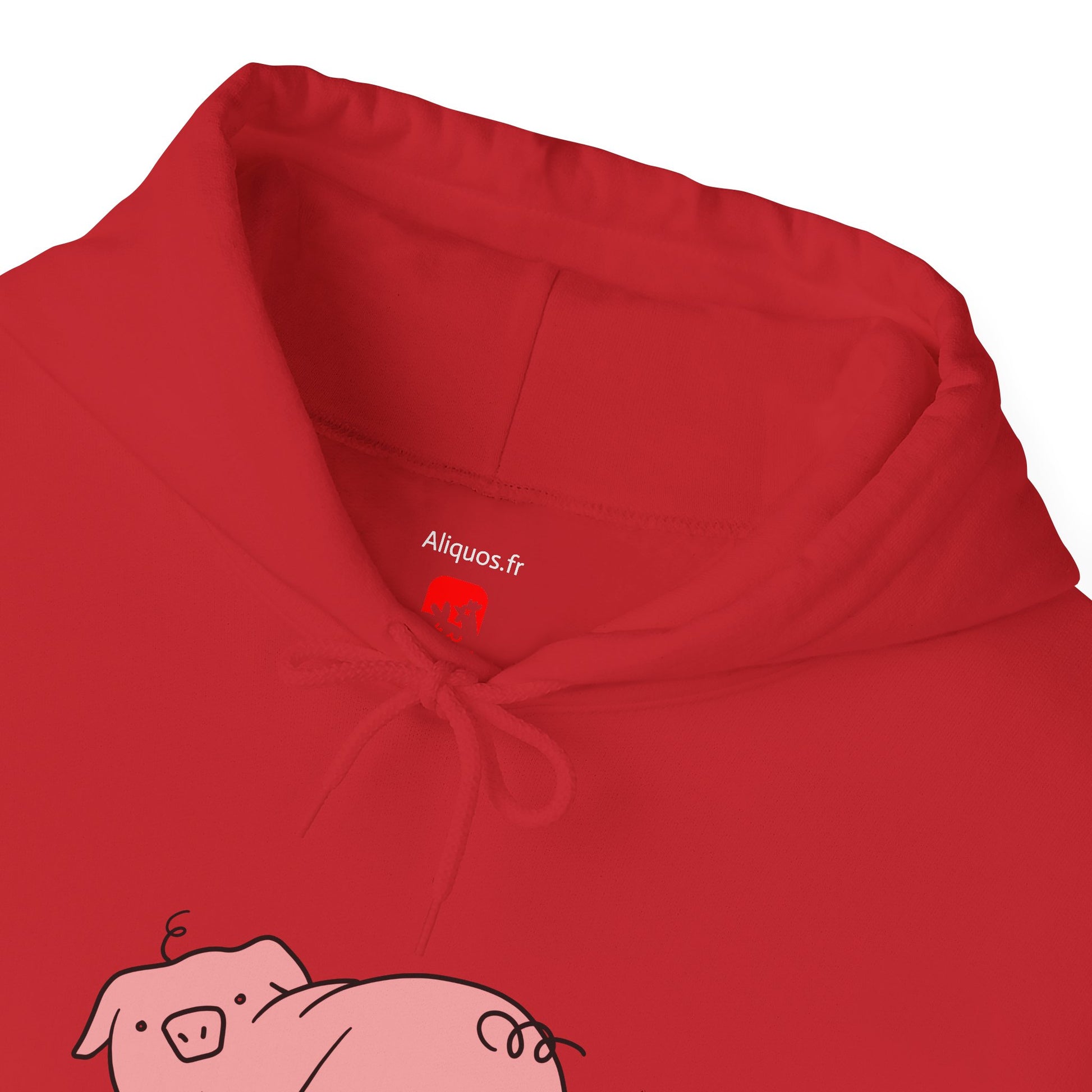 Piggy Rear Unisex Hooded Sweatshirt - ALIQUOS