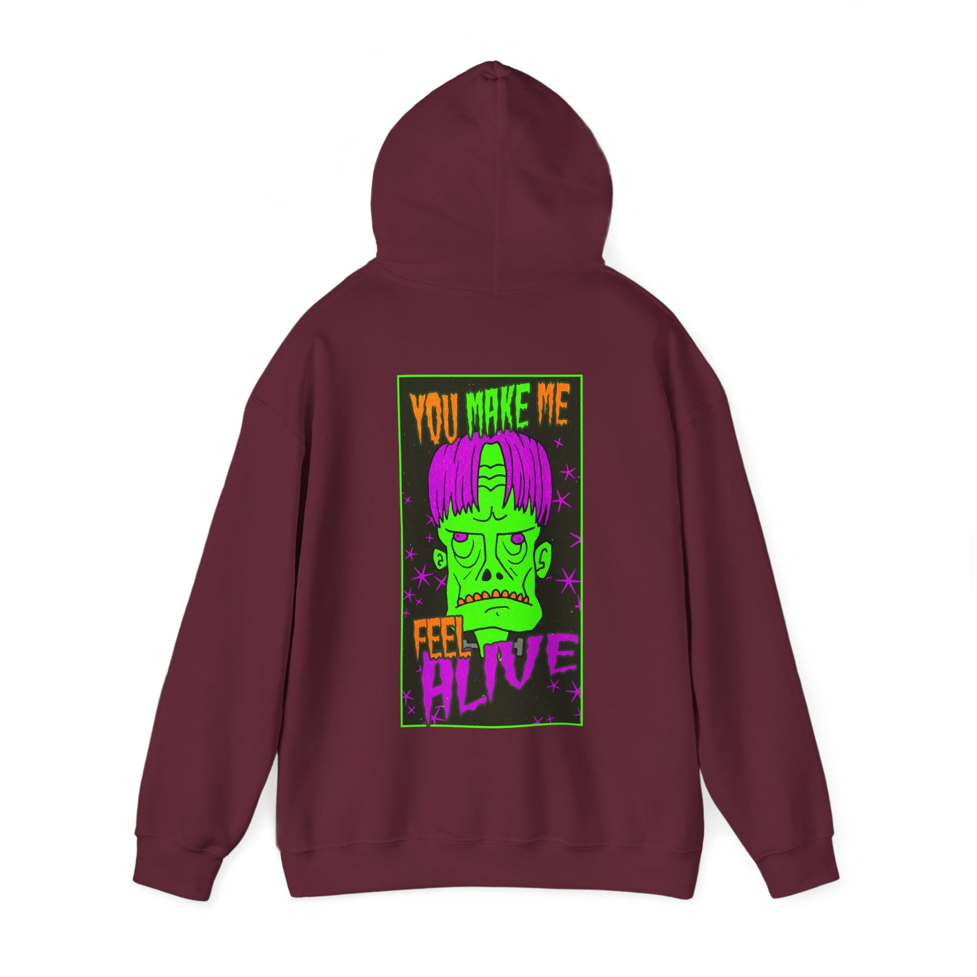 Unisex Hooded Sweatshirt - Frankenstein Monster Design - ALIQUOS