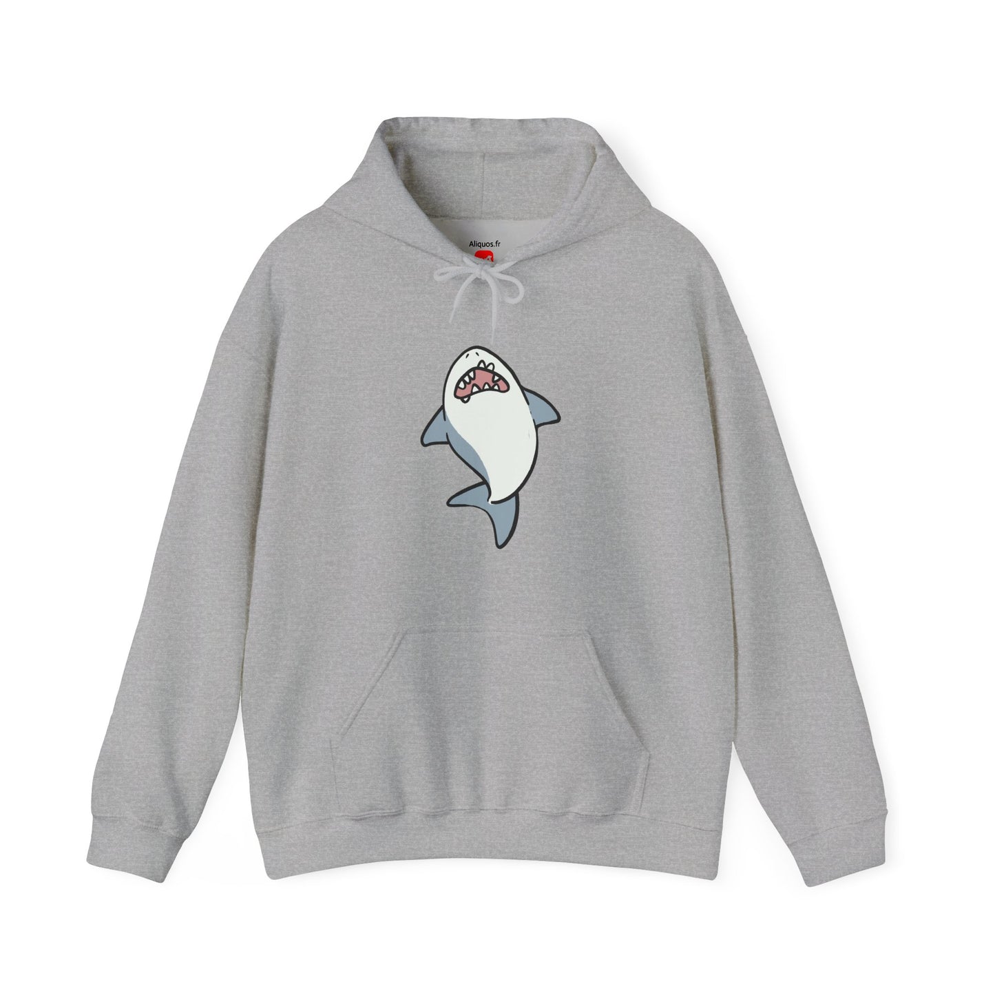 Sweat à capuche unisexe - Requin hurlant - Aliquos 