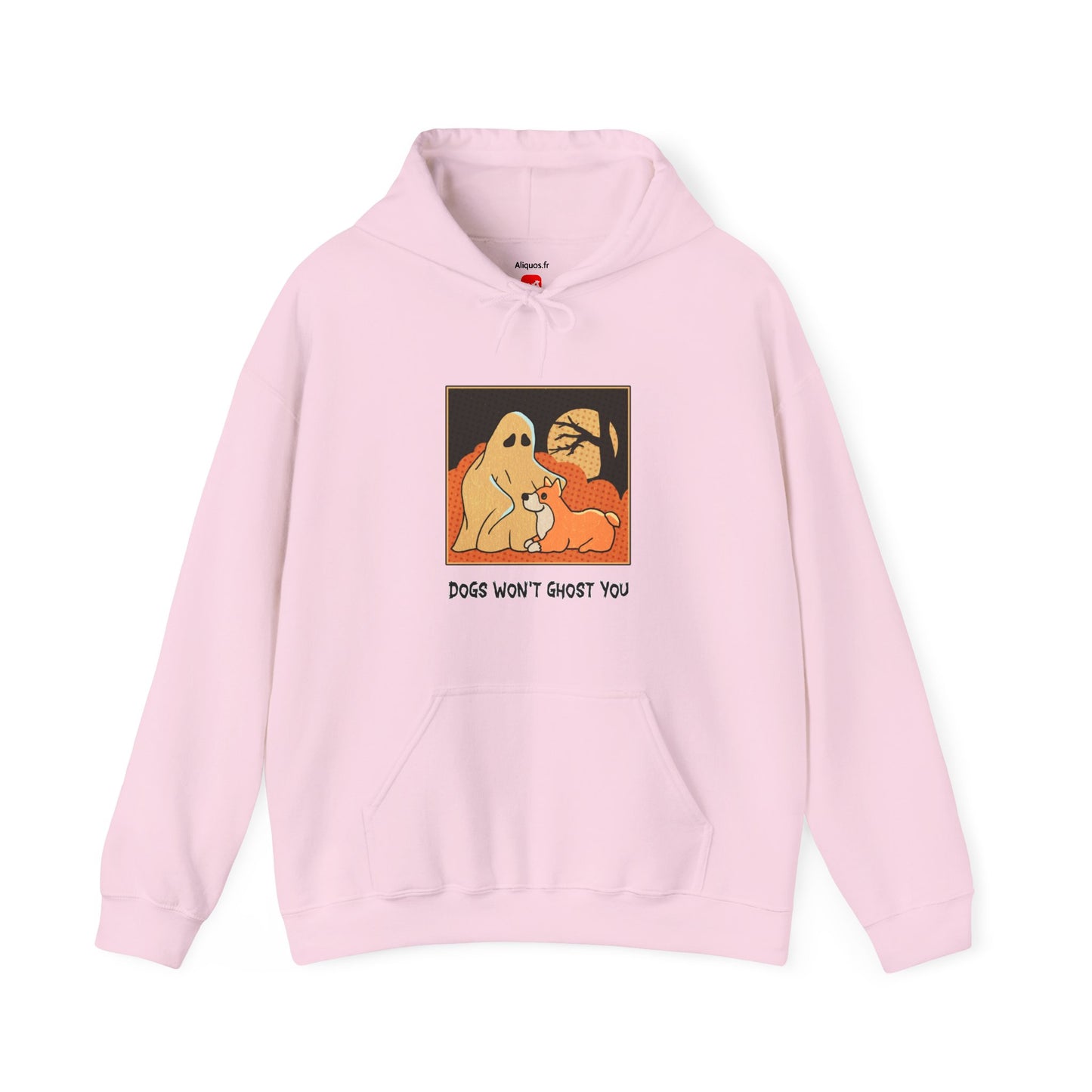 Unisex Hooded Sweatshirt -  'Dogs Won't Ghost You' - ALIQUOS