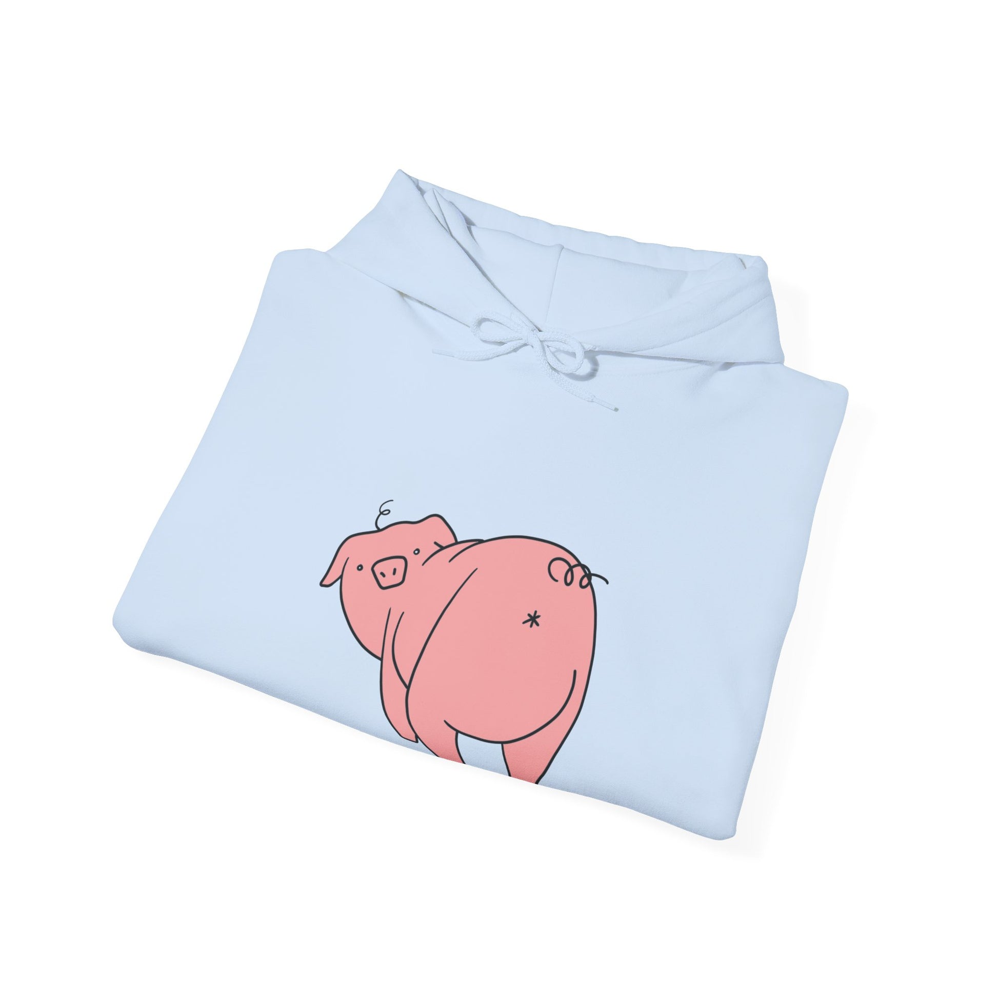 Piggy Rear Unisex Hooded Sweatshirt - ALIQUOS