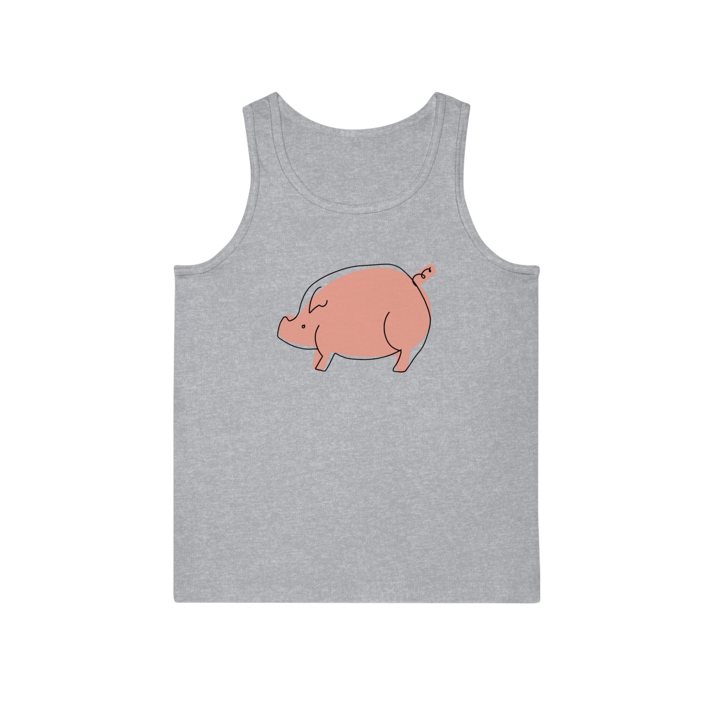 Chubby Piggy Unisex Softstyle Tank Top - ALIQUOS