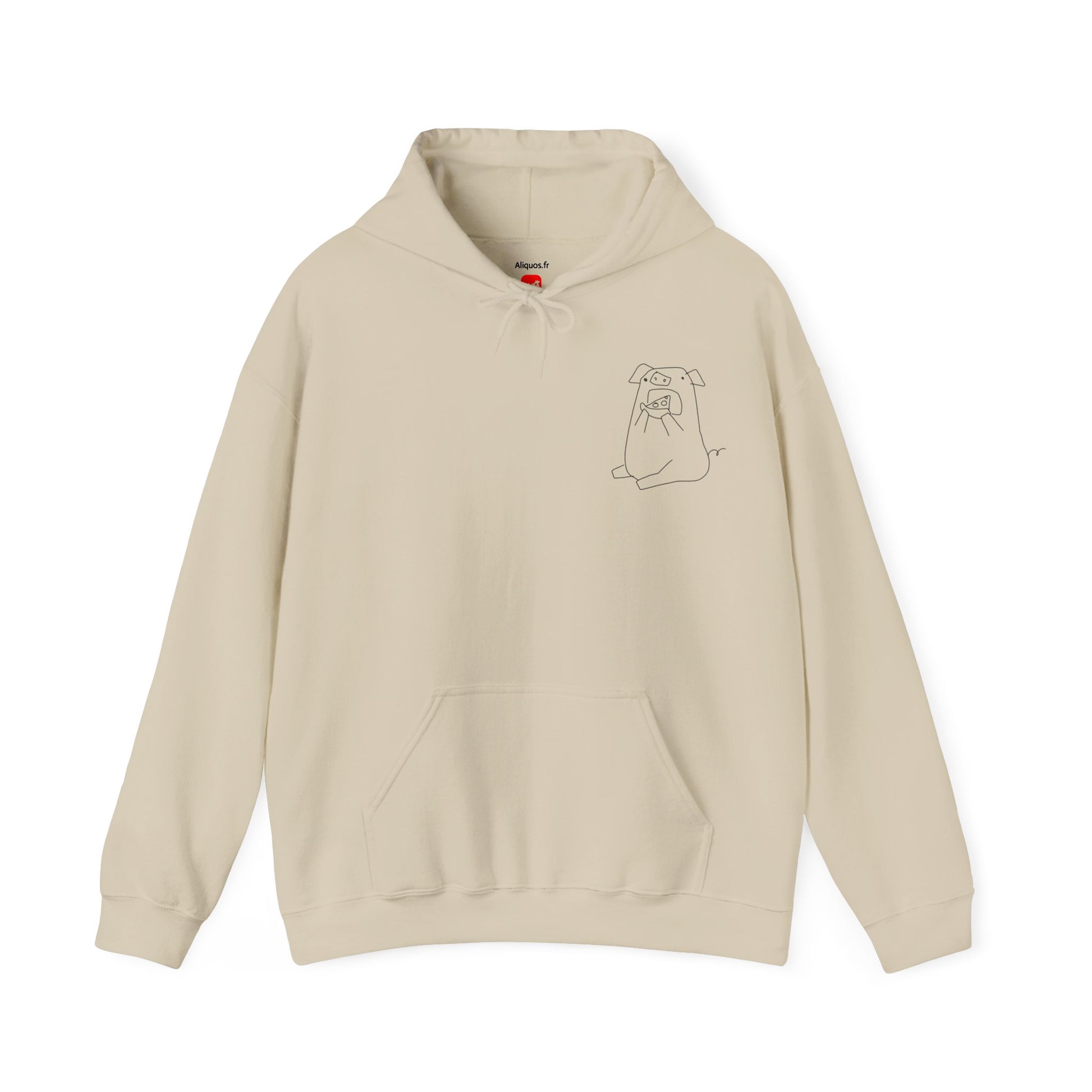 Pizza Piggy Unisex Hooded Sweatshirt - ALIQUOS