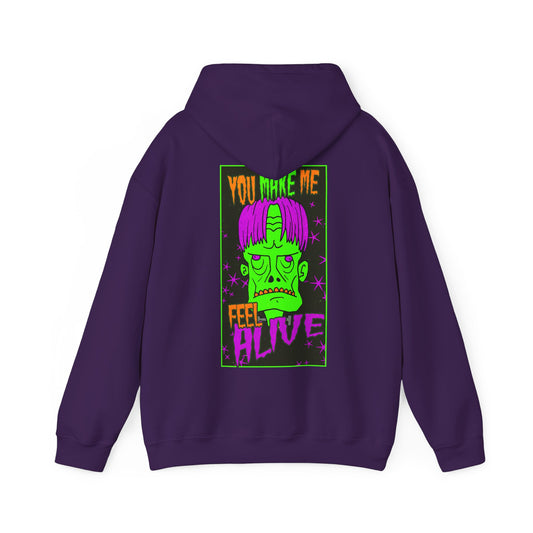Unisex Hooded Sweatshirt - Frankenstein Monster Design - ALIQUOS