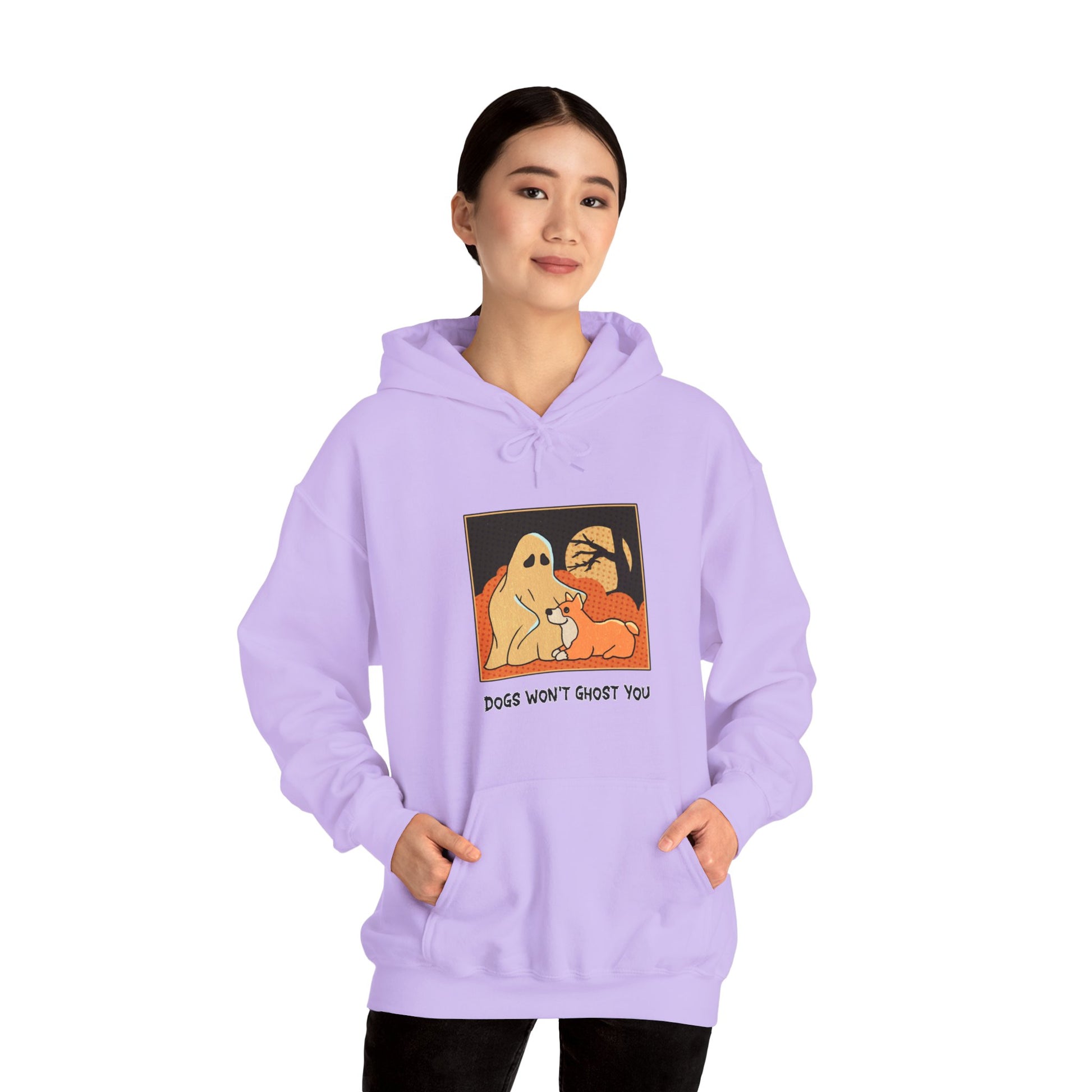 Unisex Hooded Sweatshirt -  'Dogs Won't Ghost You' - ALIQUOS